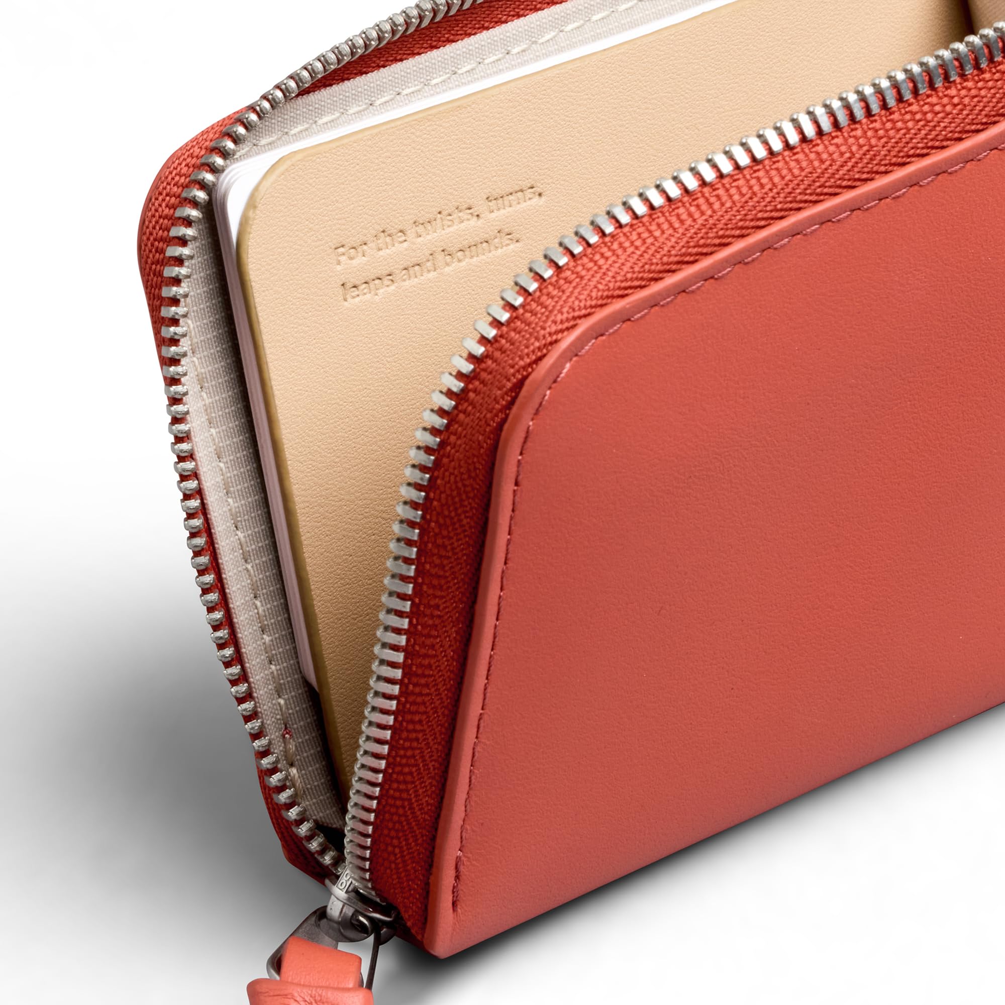 bellroy-l-pocket-portefeuille-zip-bloodorange-cuir-rfid image 3