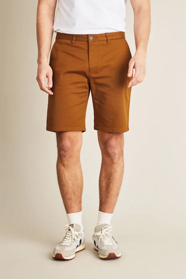 le-pantalon-bermudas-homme-bermuda-camel-short-beige-coton image 1