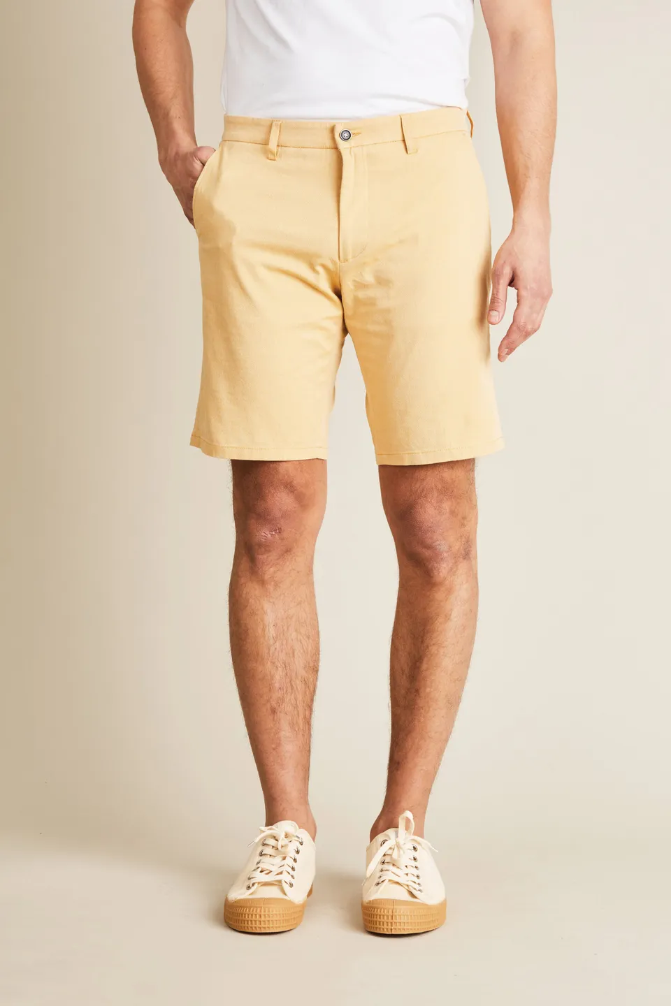 le-pantalon-bermuda-miel-bermuda-homme-coton-stretch image 1