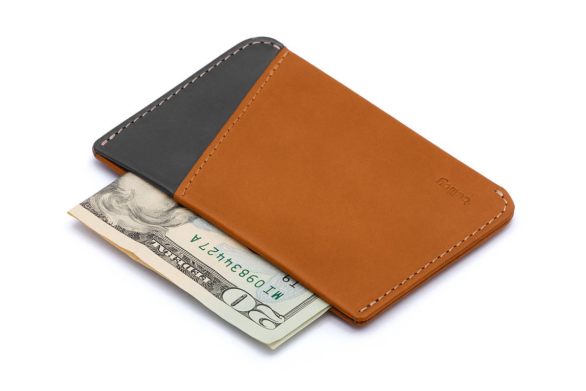 bellroy-micro-sleeve-portefeuille-cuir-caramel-ultra-fin image 2