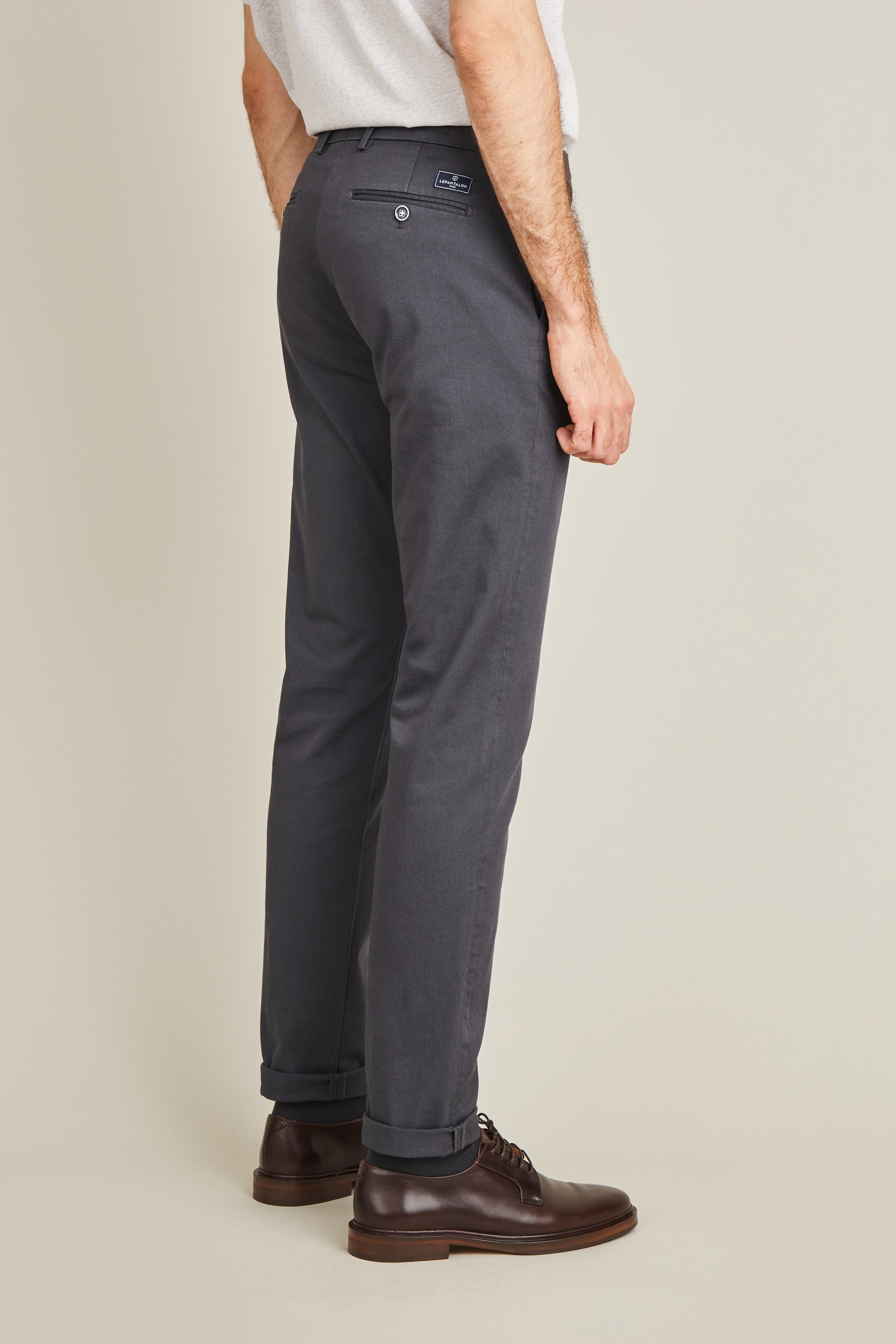 le-pantalon-chinos-homme-fm-lpc-27-pantalon-gris-anthracite image 5