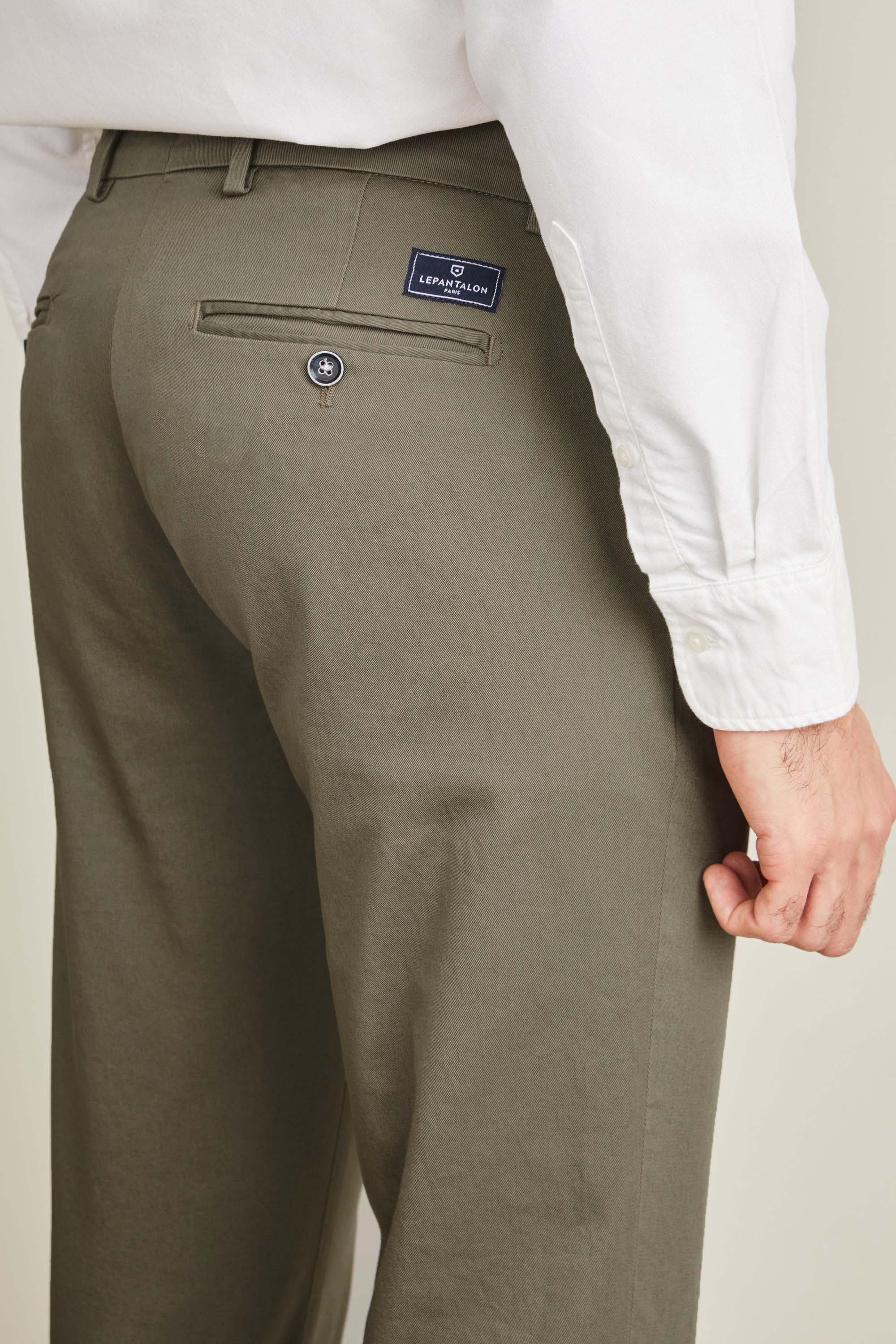 le-pantalon-chinos-fm-lpc-3-chino-kaki-coton-stretch image 6