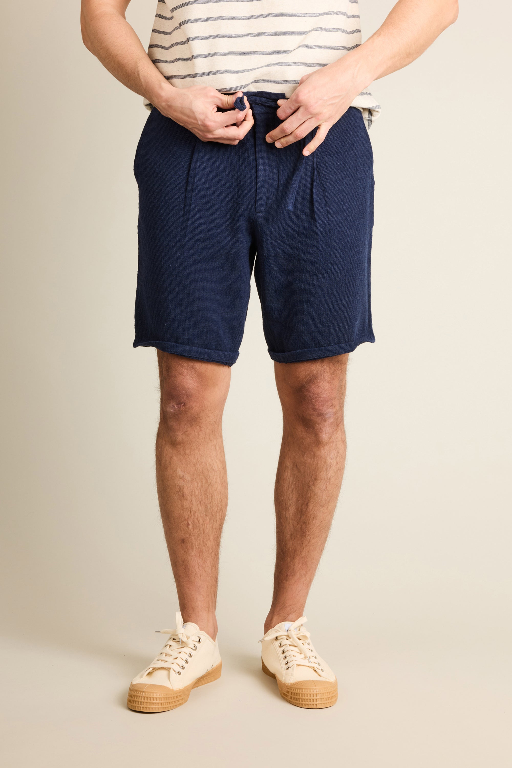 le-pantalon-bermuda-a-r-indigo-coton-lin-taille-lastiqu-e image 5