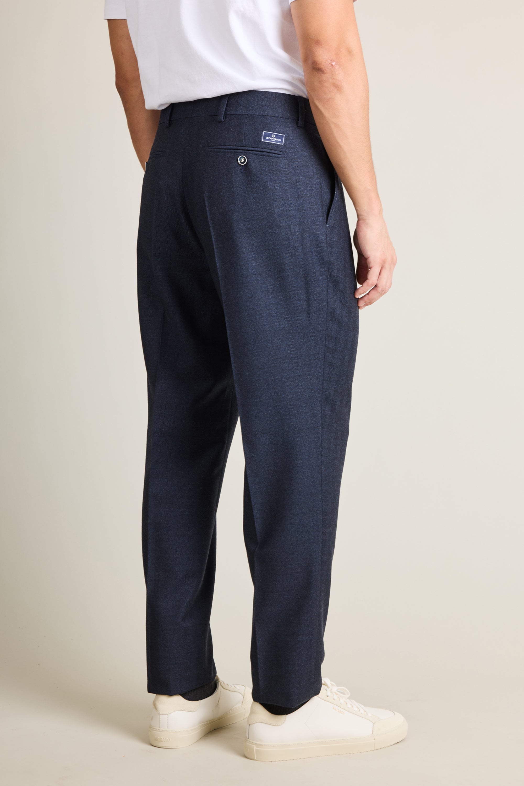 le-pantalon-chevron-bleu-marine-pantalon-homme-40-flanelle-laine image 4