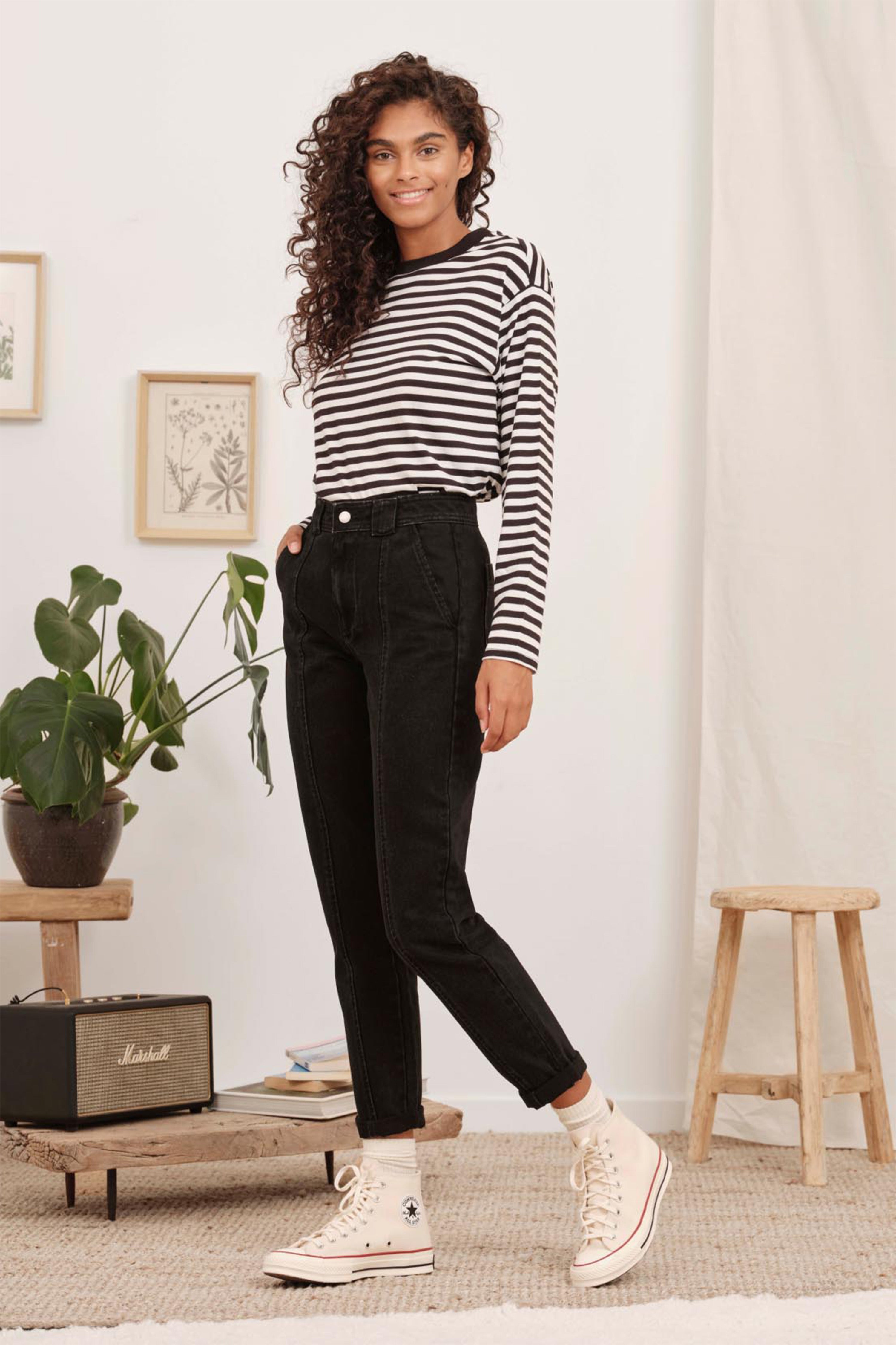 le-pantalon-jean-fm-lpwd-13-jean-carotte-noir-bio image 1