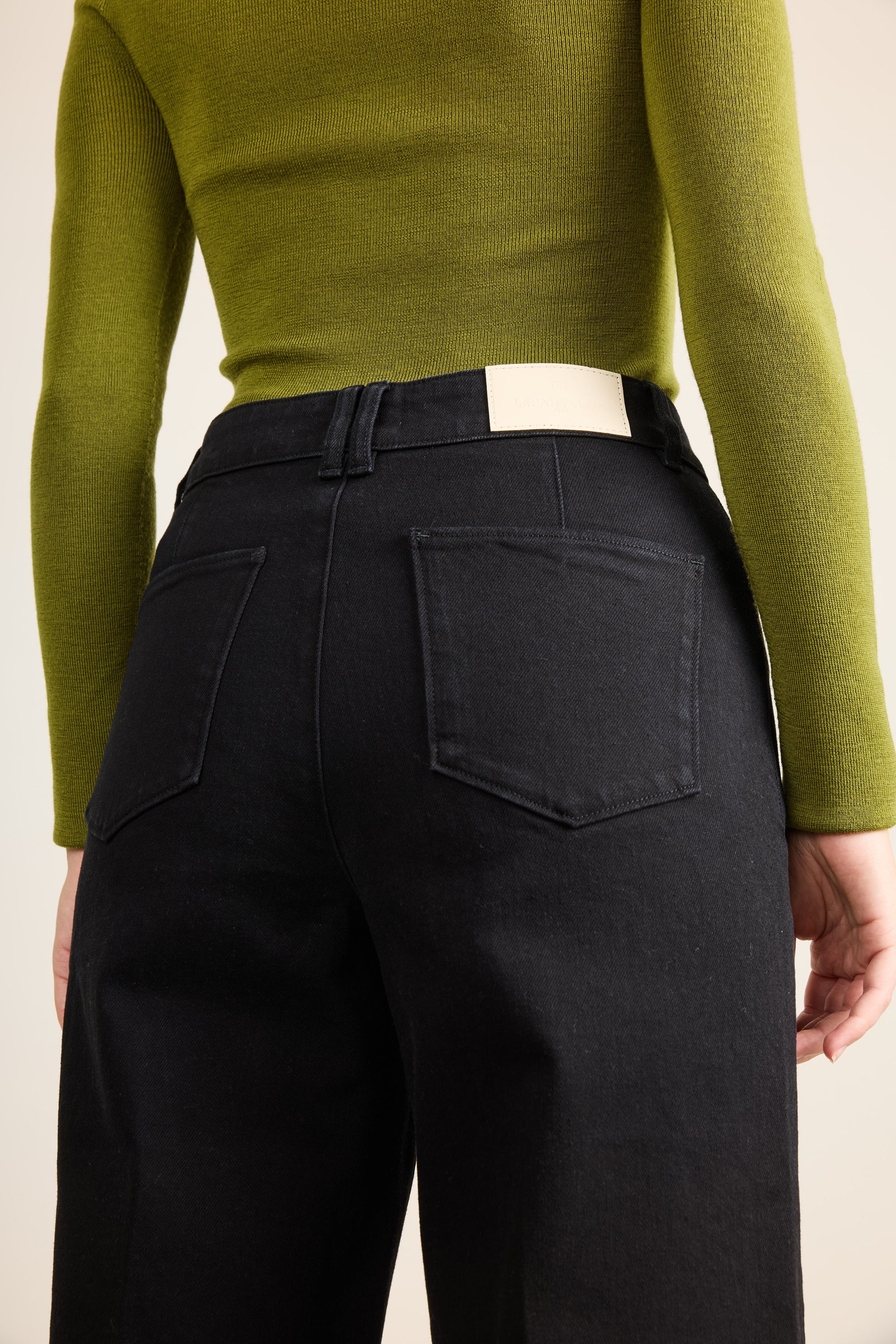 le-pantalon-jeans-femme-jean-wideleg-jean-noir-coton-bio-taille-haute image 5