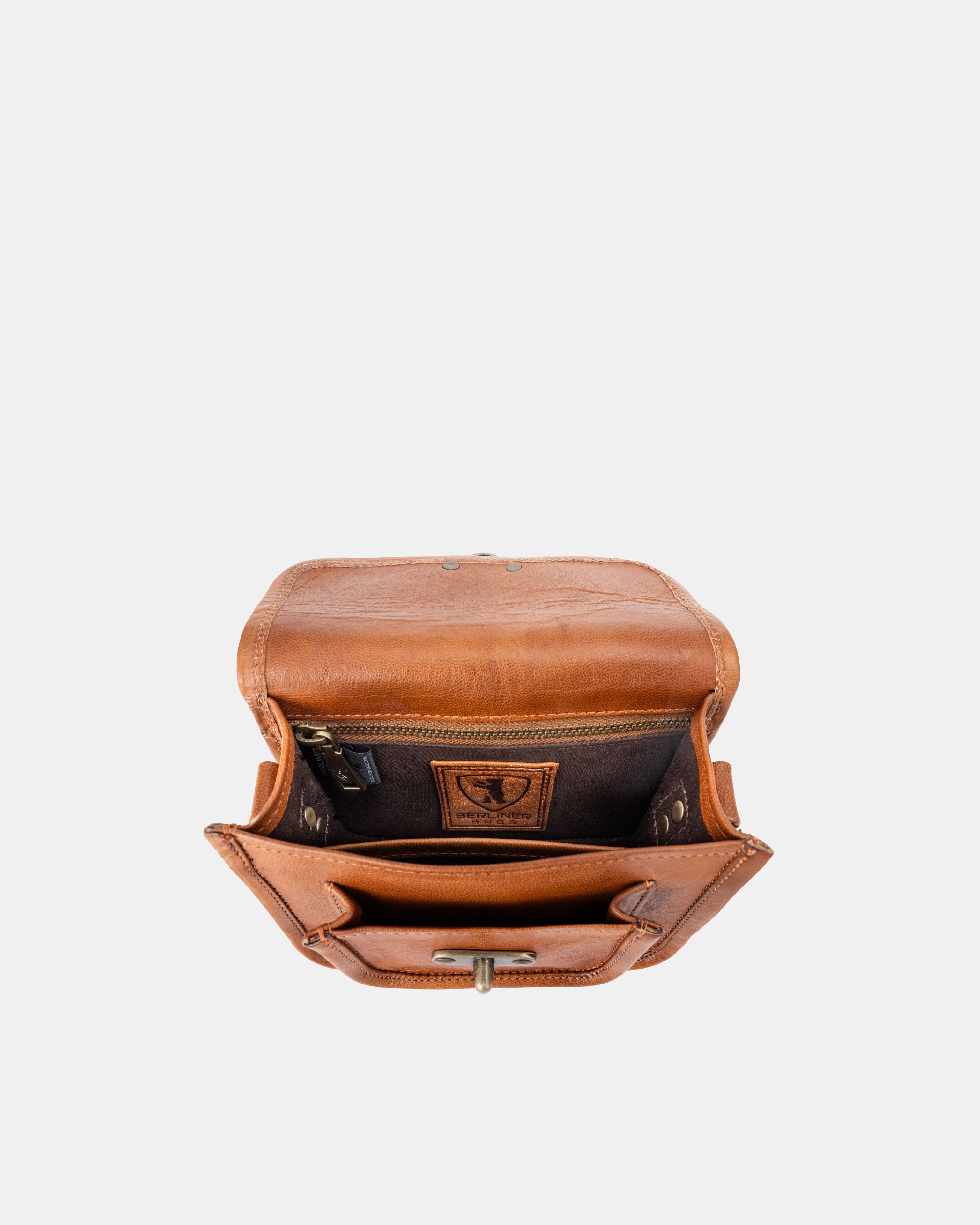 berliner-bags-helena-xs-sac-bandouli-re-cuir-marron-vintage image 4