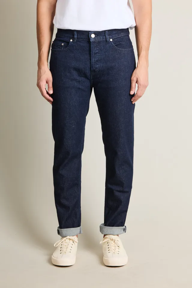 le-pantalon-jeans-homme-jean-classique-bleu-brut-semi-slim image 1