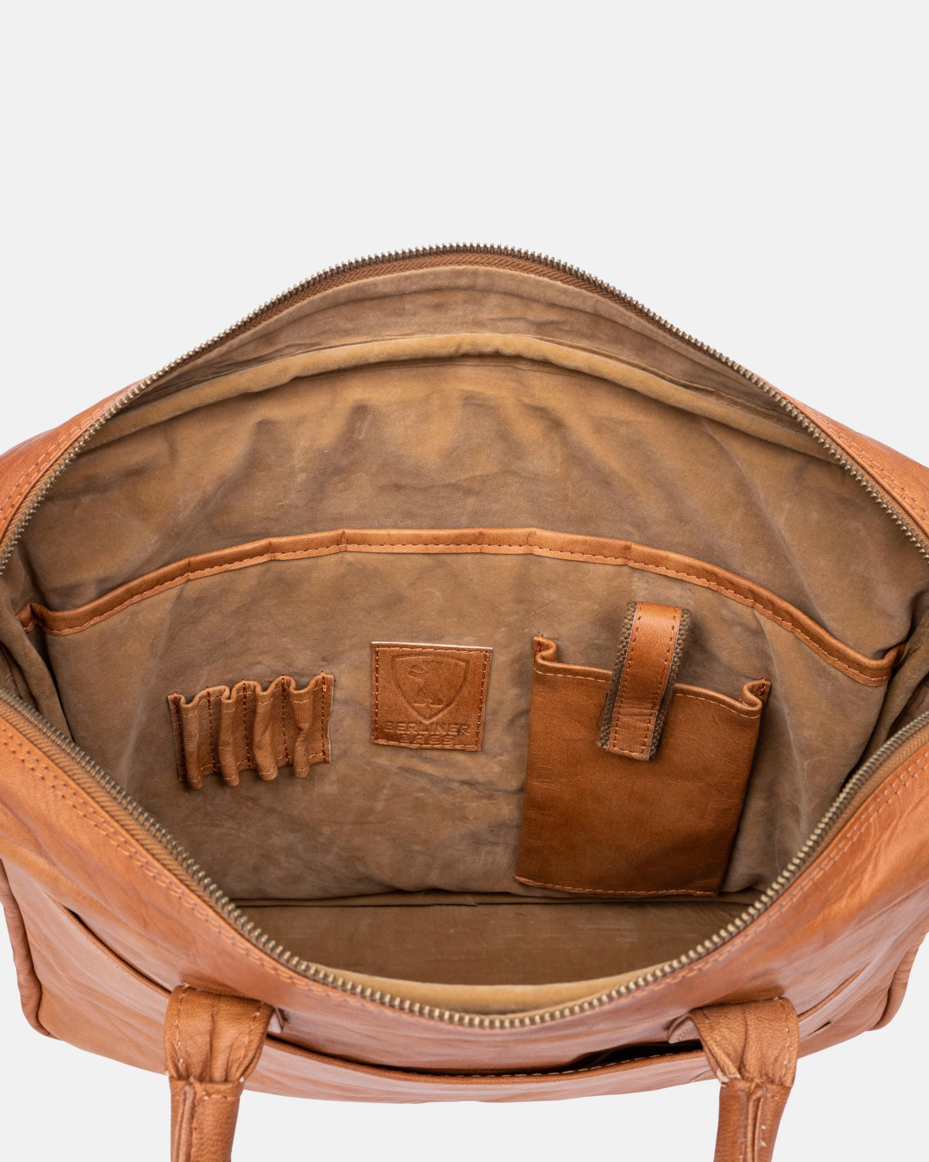 berliner-bags-madrid-2-0-sacoche-cuir-marron image 5