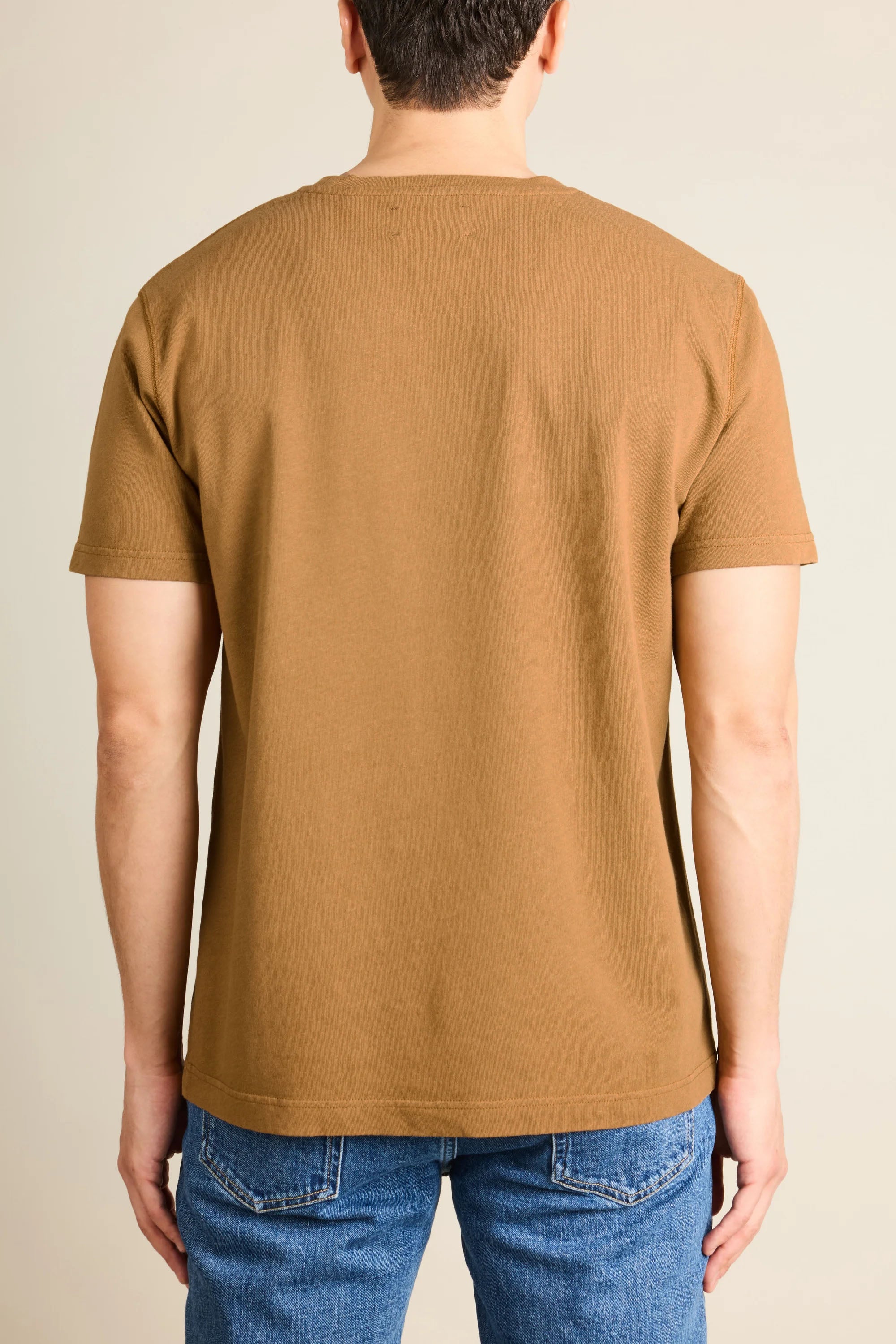 le-pantalon-t-shirts-tee-shirt-coton-lin-caramel-bio image 5