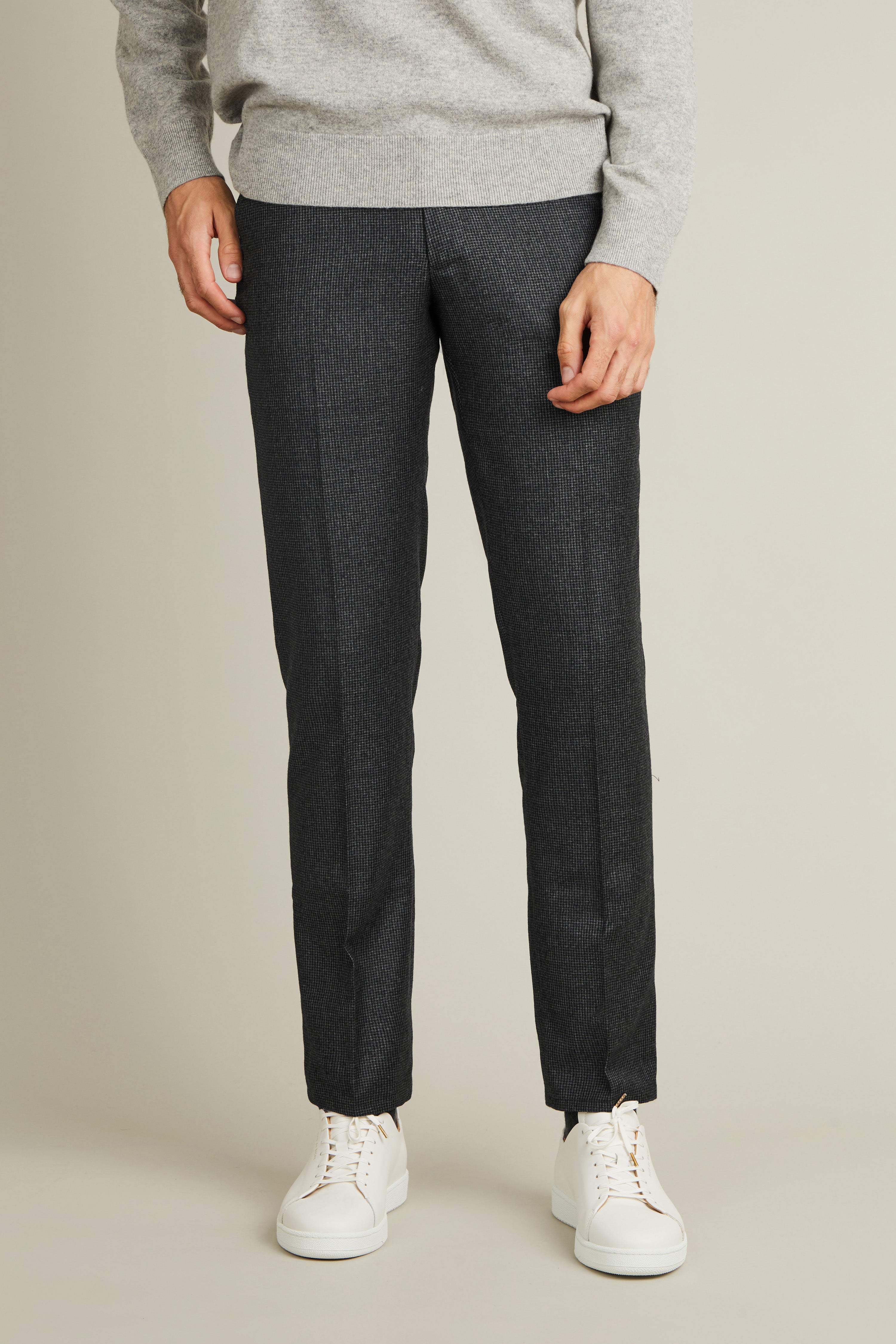 le-pantalon-flanelle-pied-de-puce-gris-pantalon-laine-m-rinos image 1