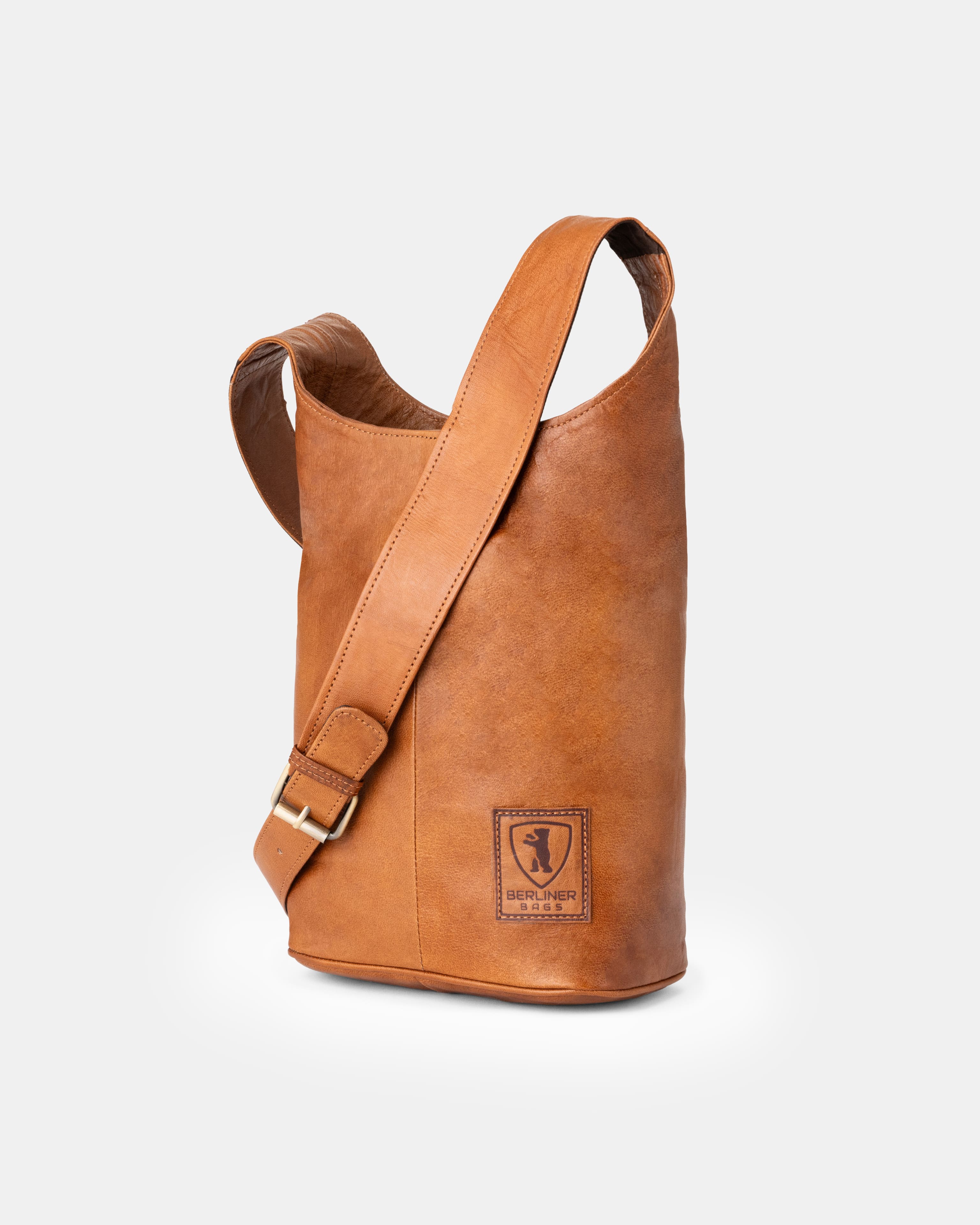 berliner-bags-emilia-2-0-sac-hobo-cuir-marron-vintage-moyen image 4