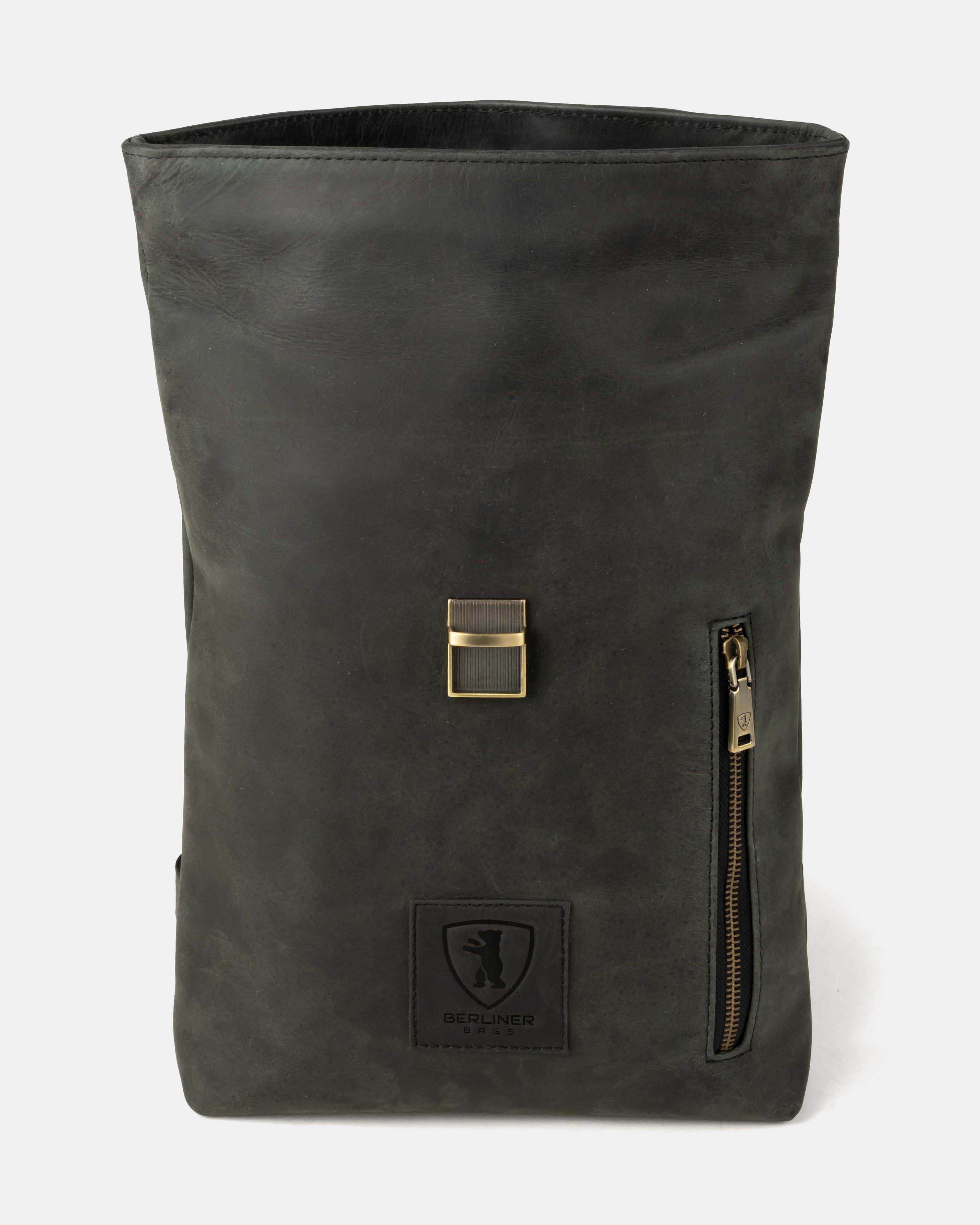 berliner-bags-seattle-3-0-sac-dos-cuir-gris-fonc image 4