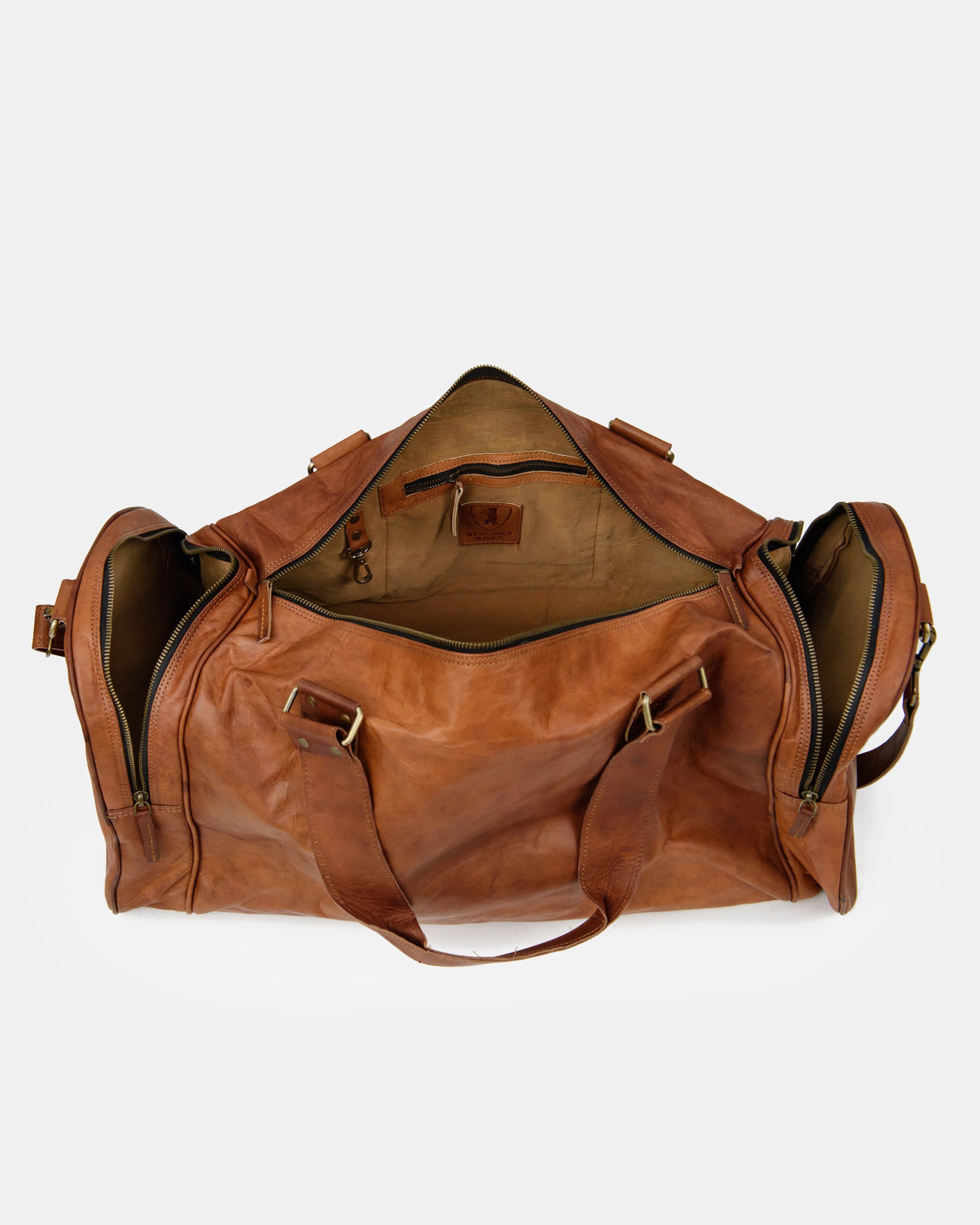 berliner-bags-bergen-sac-voyage-cuir-vintage-brown image 6