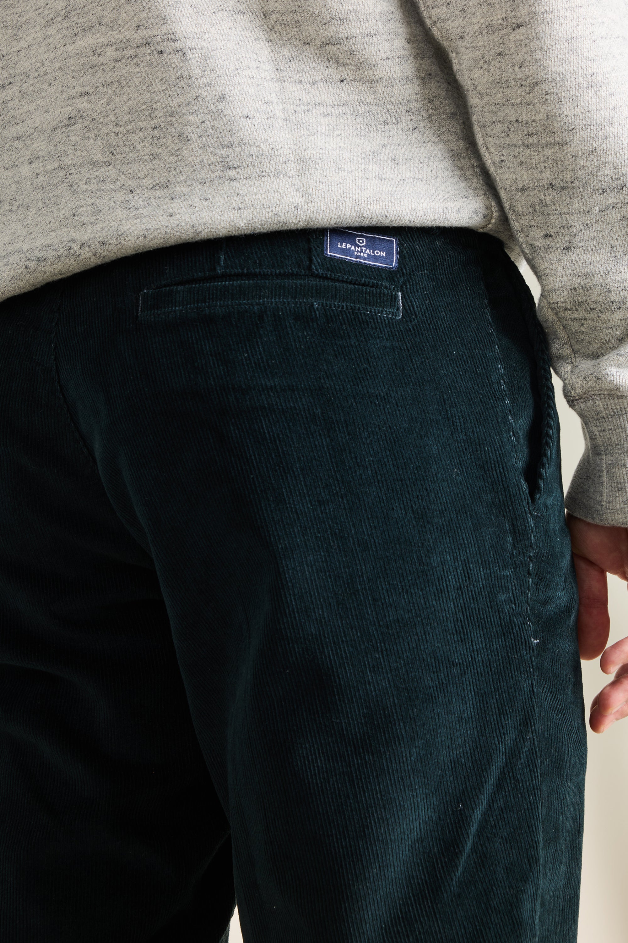 le-pantalon-velours-vert-anglais-chino-velours-coton image 3