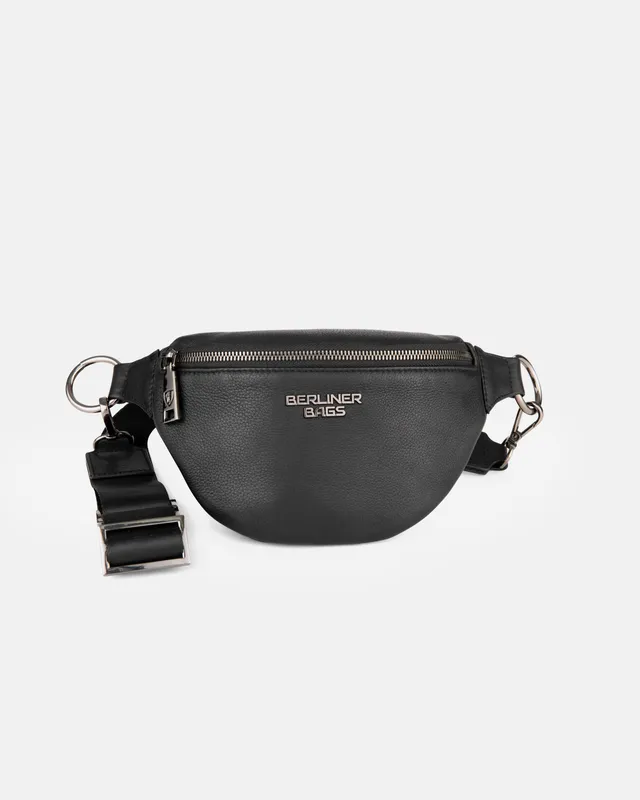 berliner-mona-m-sac-banane-cuir-noir-taille-m image 1