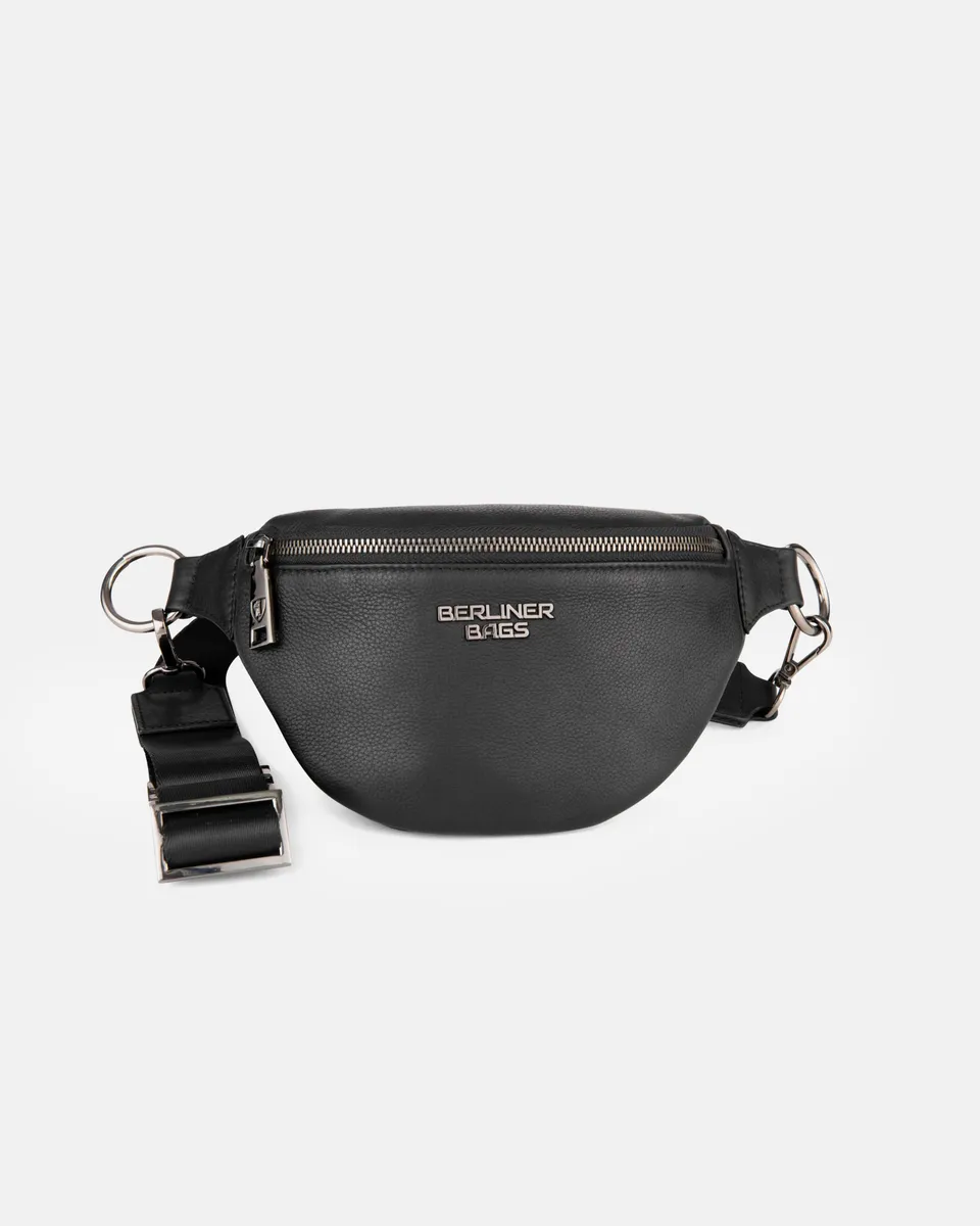 berliner-mona-m-sac-banane-cuir-noir-taille-m image 1