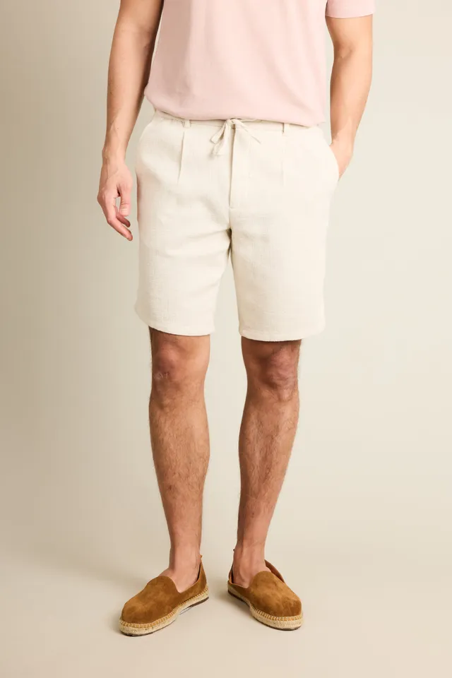 le-pantalon-bermudas-homme-bermuda-a-r-cru-coton-lin image 1