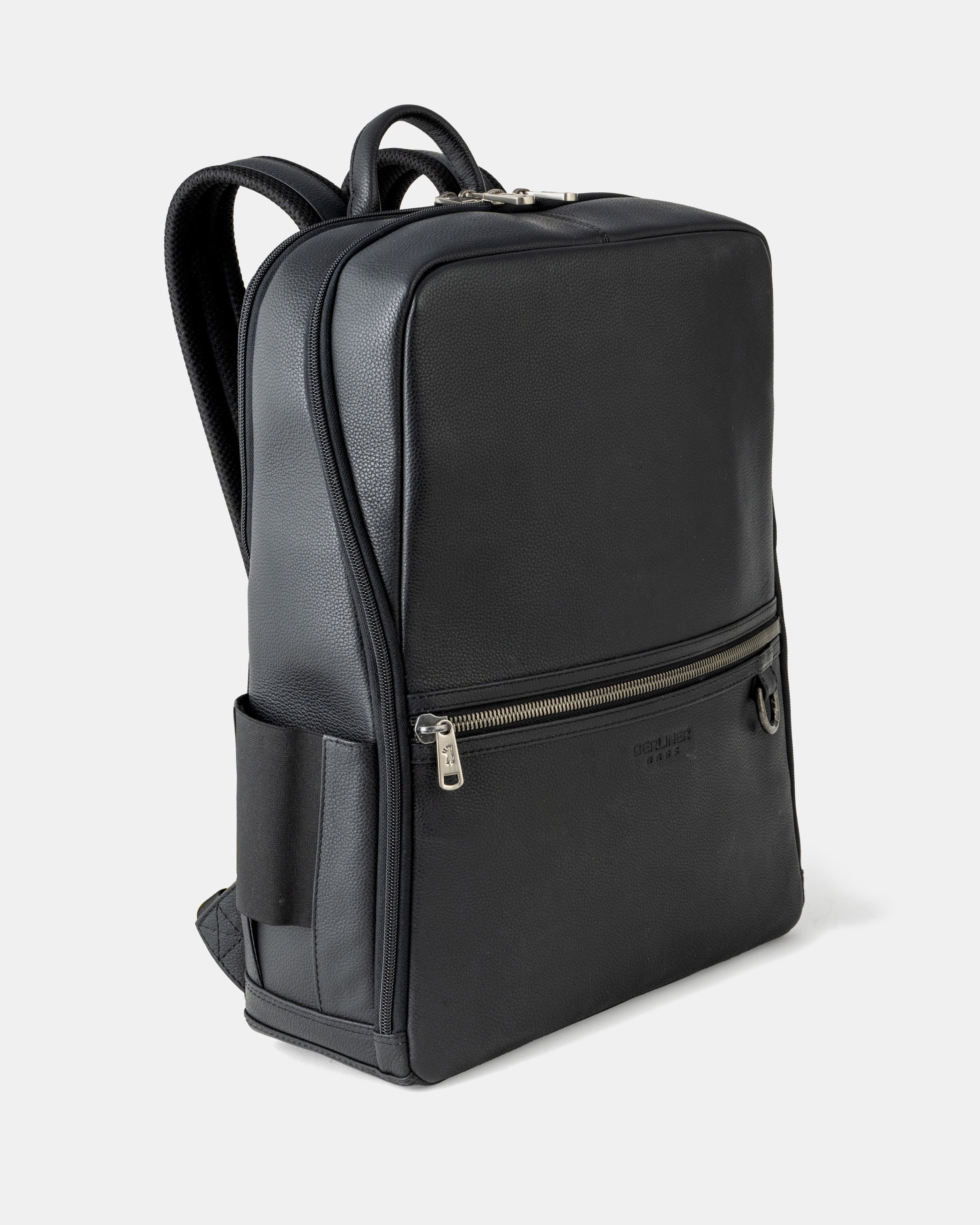 berliner-bags-helsinki-sac-dos-cuir-noir-minimaliste image 6