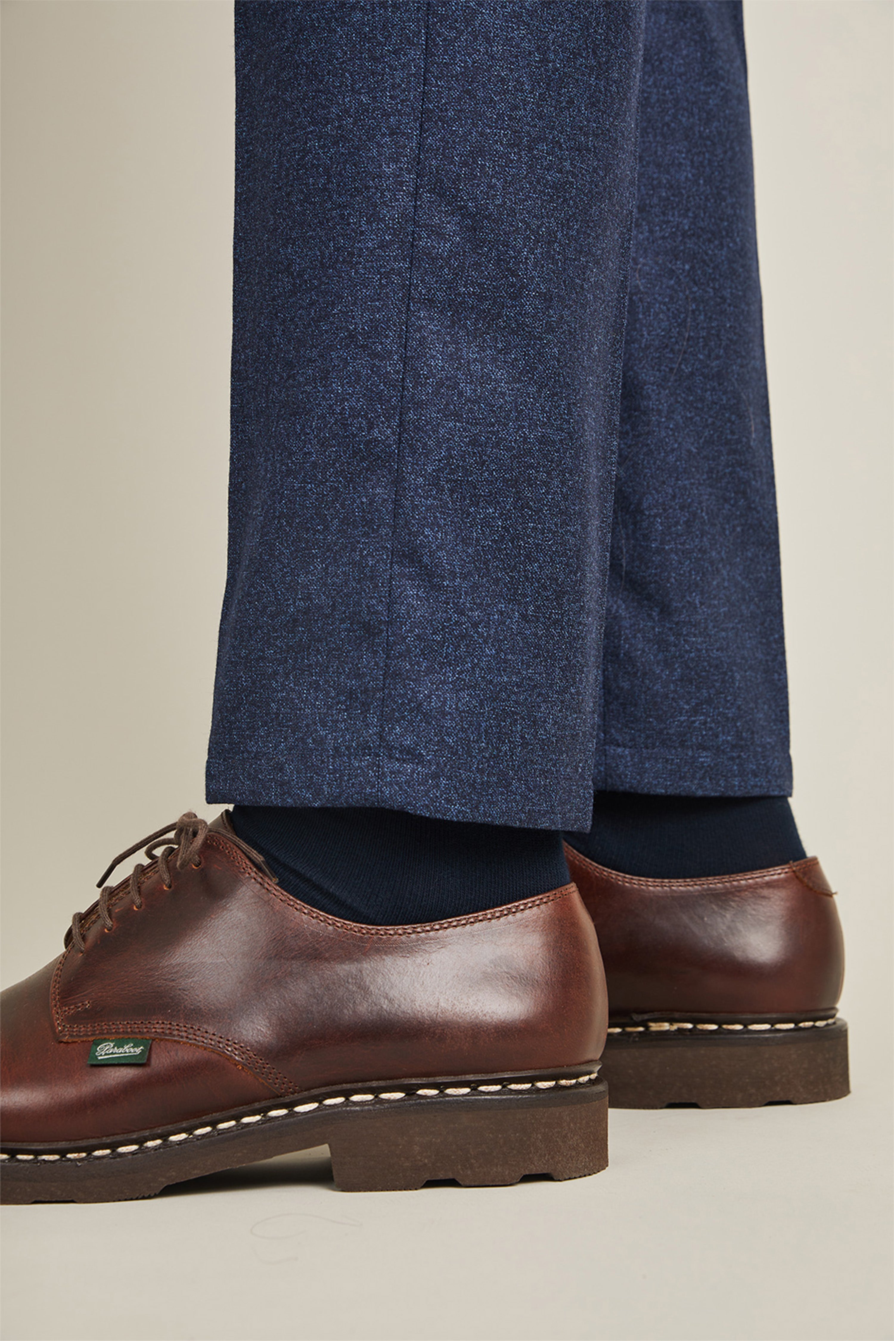 le-pantalon-flanelle-pantalon-pinces-bleu-marine-laine image 6