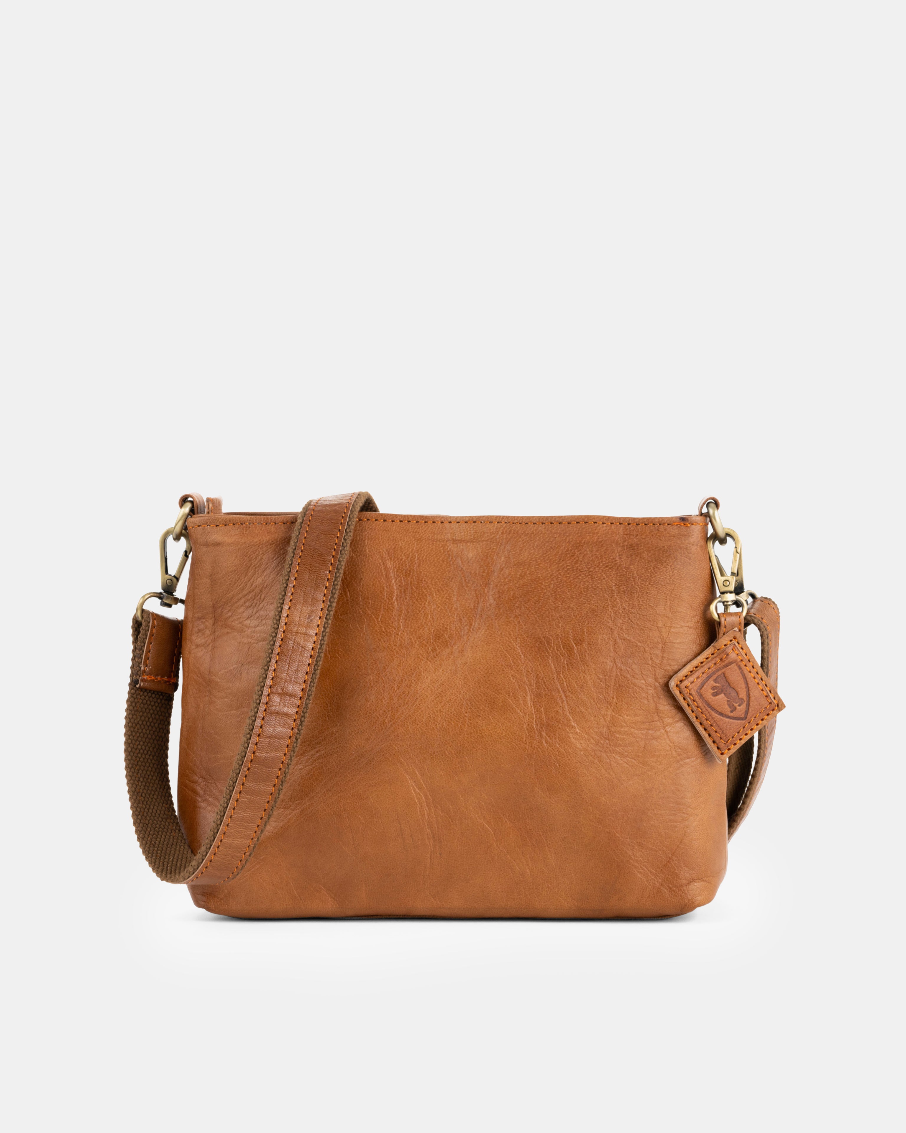 berliner-bags-marbella-s-vintage-sac-bandouli-re-marron-vintage-zip image 4