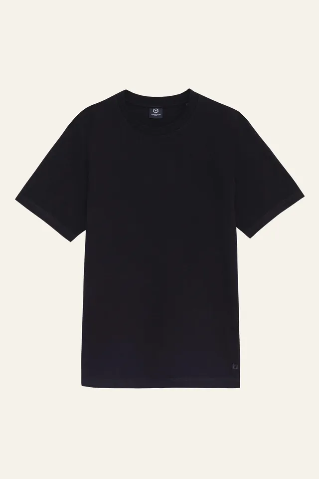 le-pantalon-fm-lpts-7-t-shirt-noir-coton-bio-homme image 1