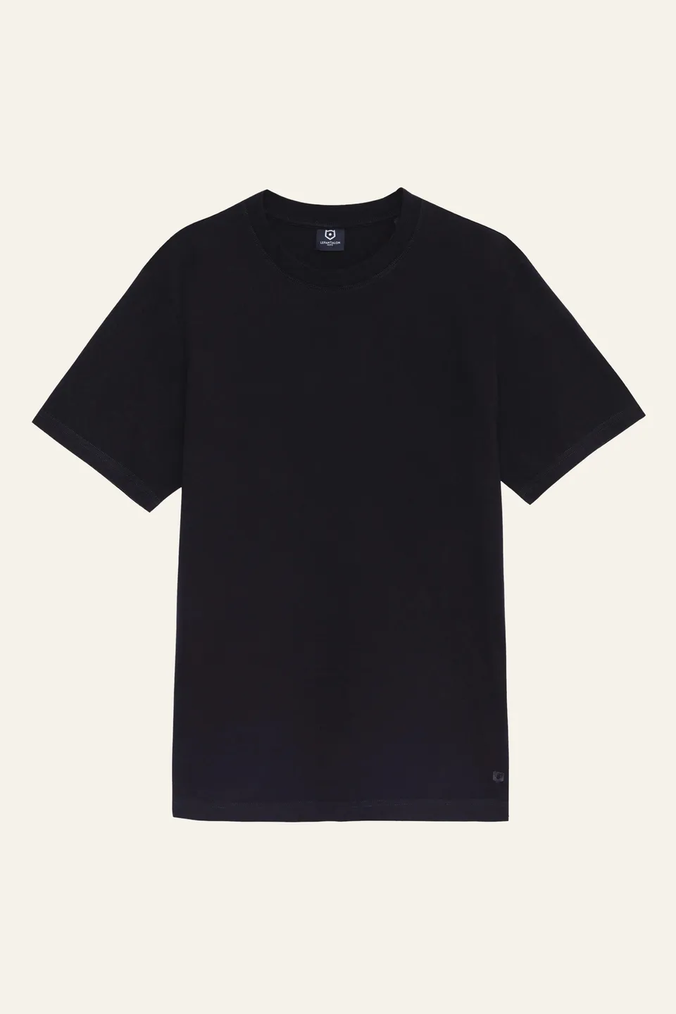 le-pantalon-fm-lpts-7-t-shirt-noir-coton-bio-homme image 1