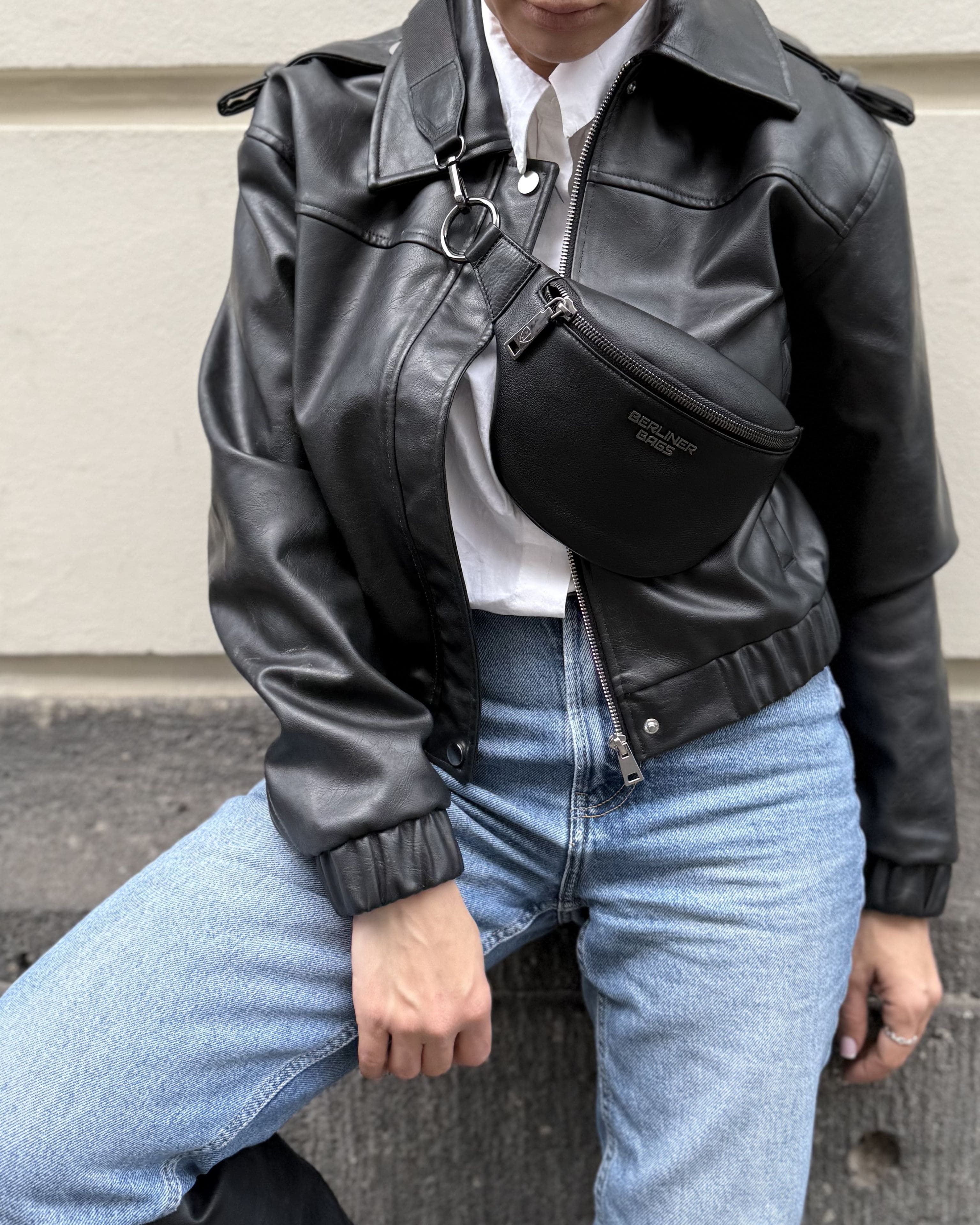berliner-mona-m-sac-banane-cuir-noir-taille-m image 7