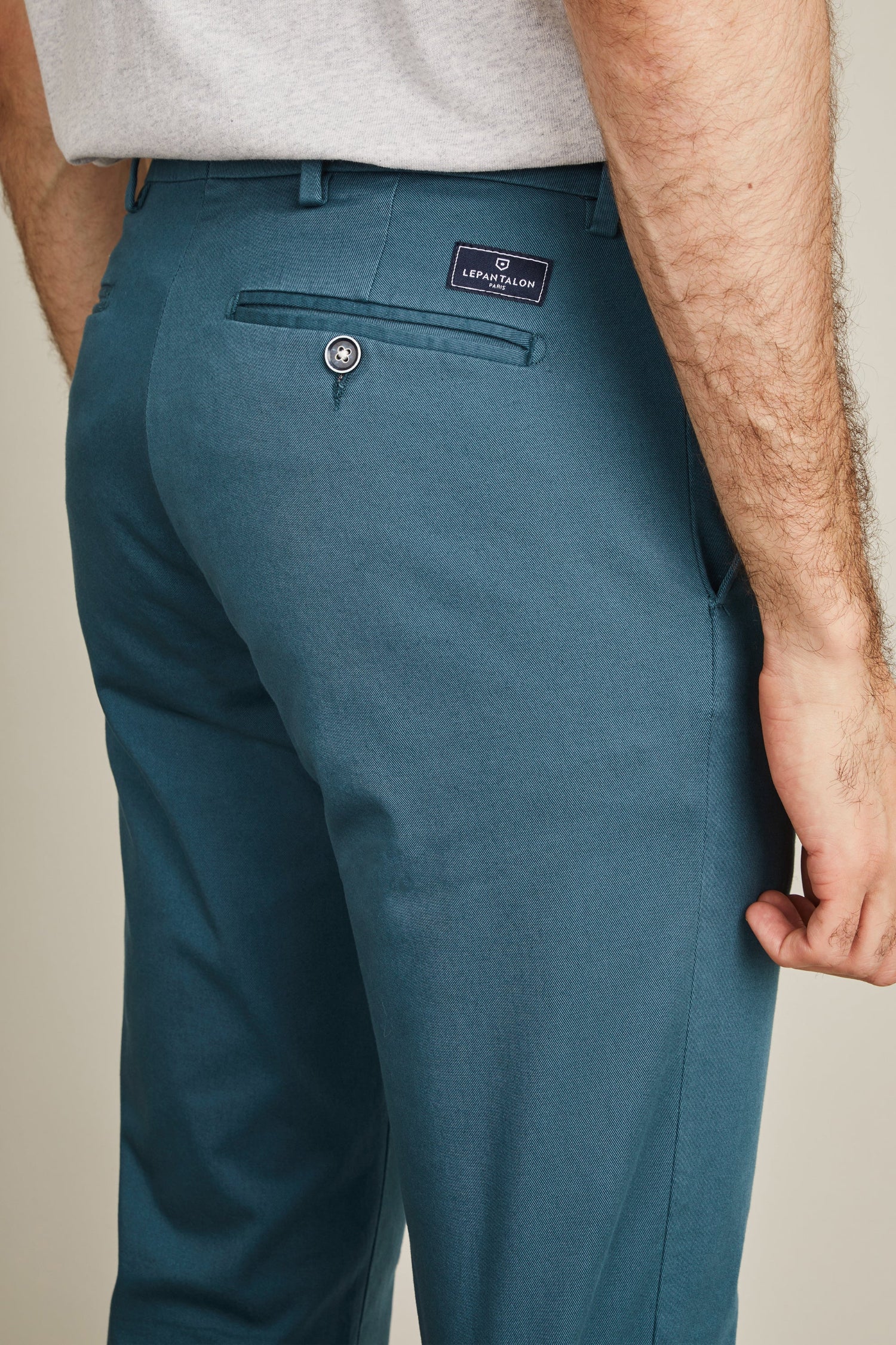 le-pantalon-chinos-homme-chino-bleu-canard-semi-slim image 6