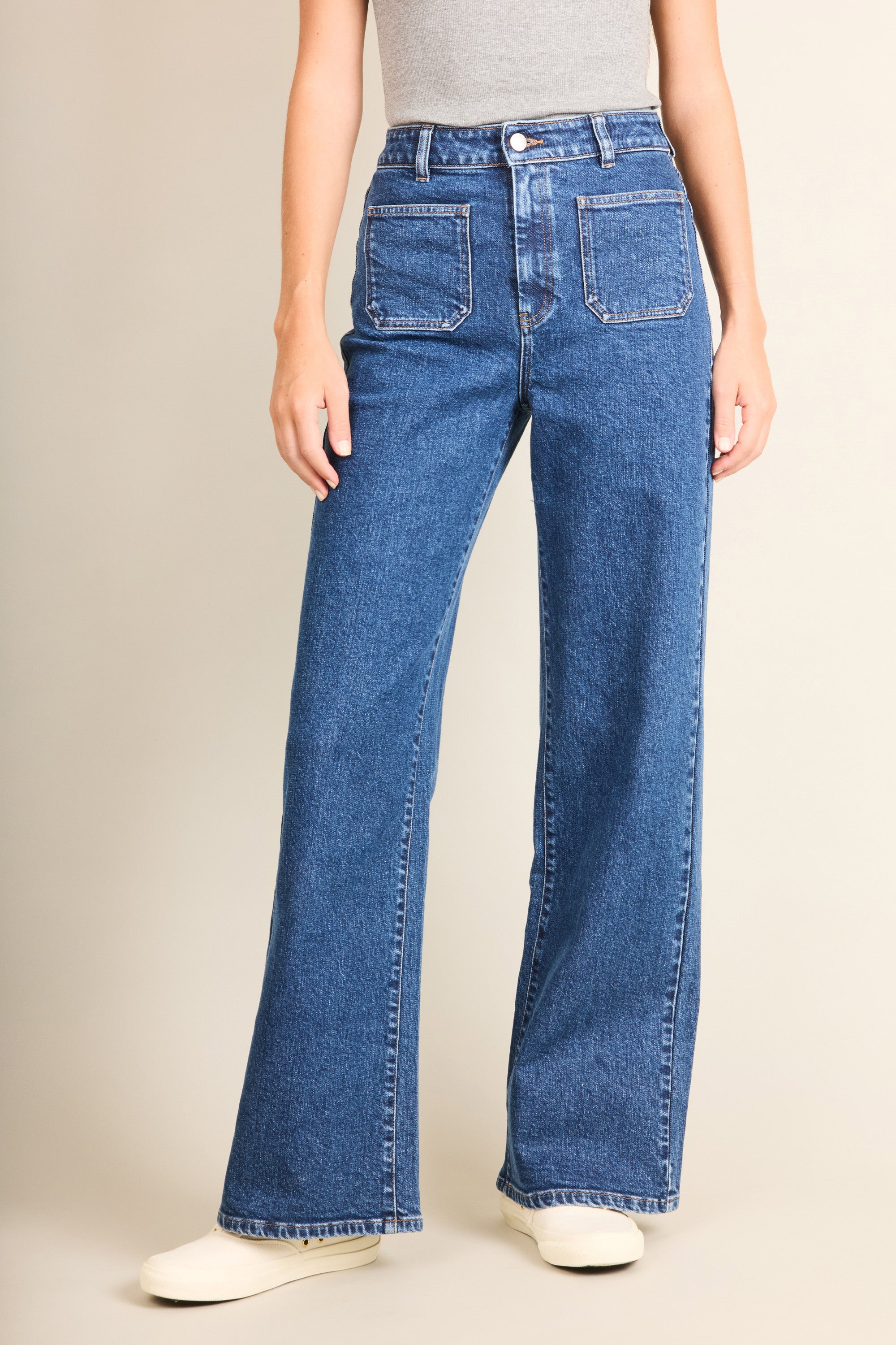 le-pantalon-jean-wideleg-poches-plaqu-es-bleu-stone-femme image 1