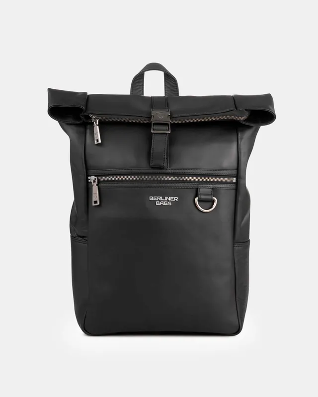 berliner-bags-harlem-sac-dos-cuir-noir-ordinateur image 1