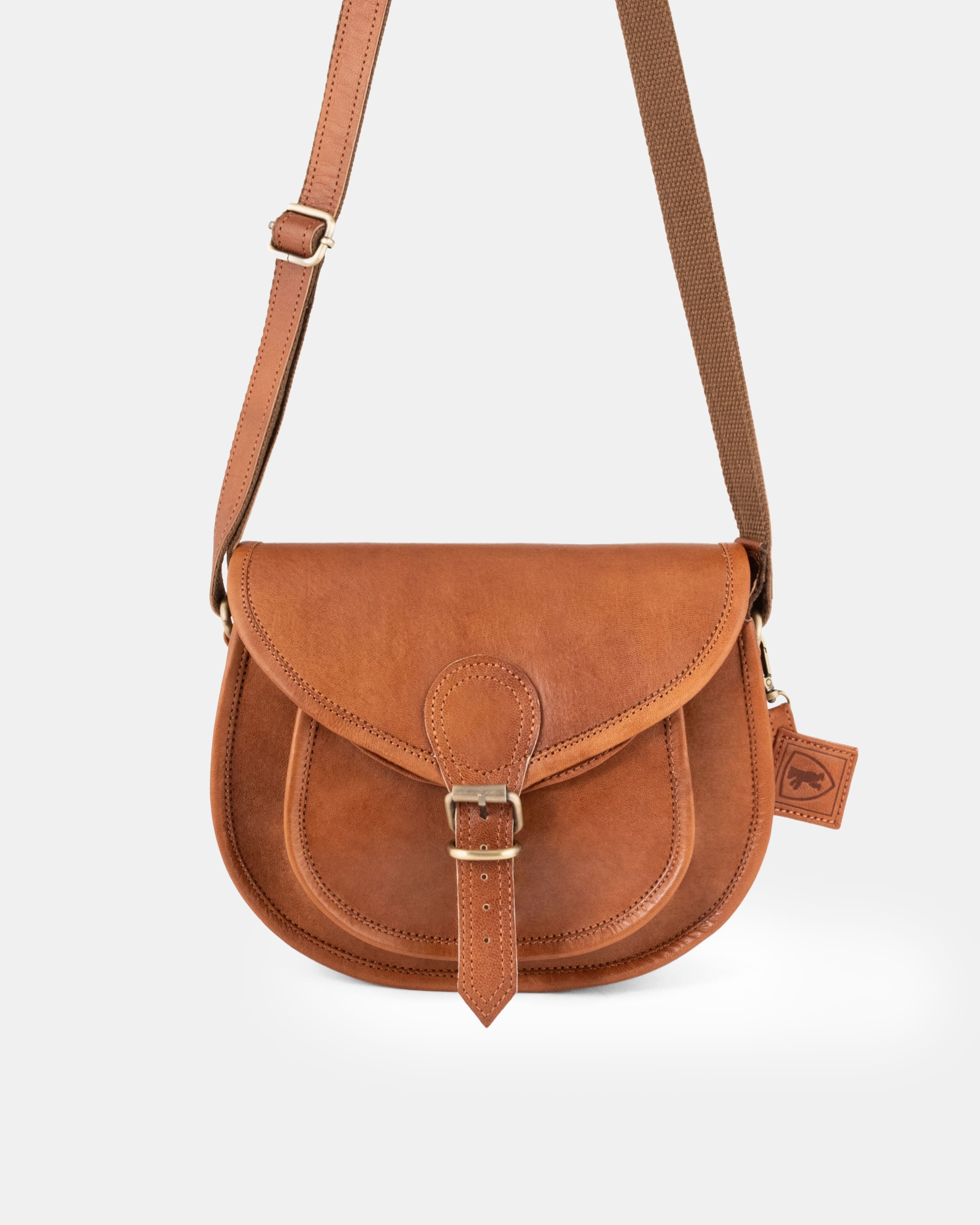 berliner-dakota-sac-paule-cuir-marron-vintage image 4