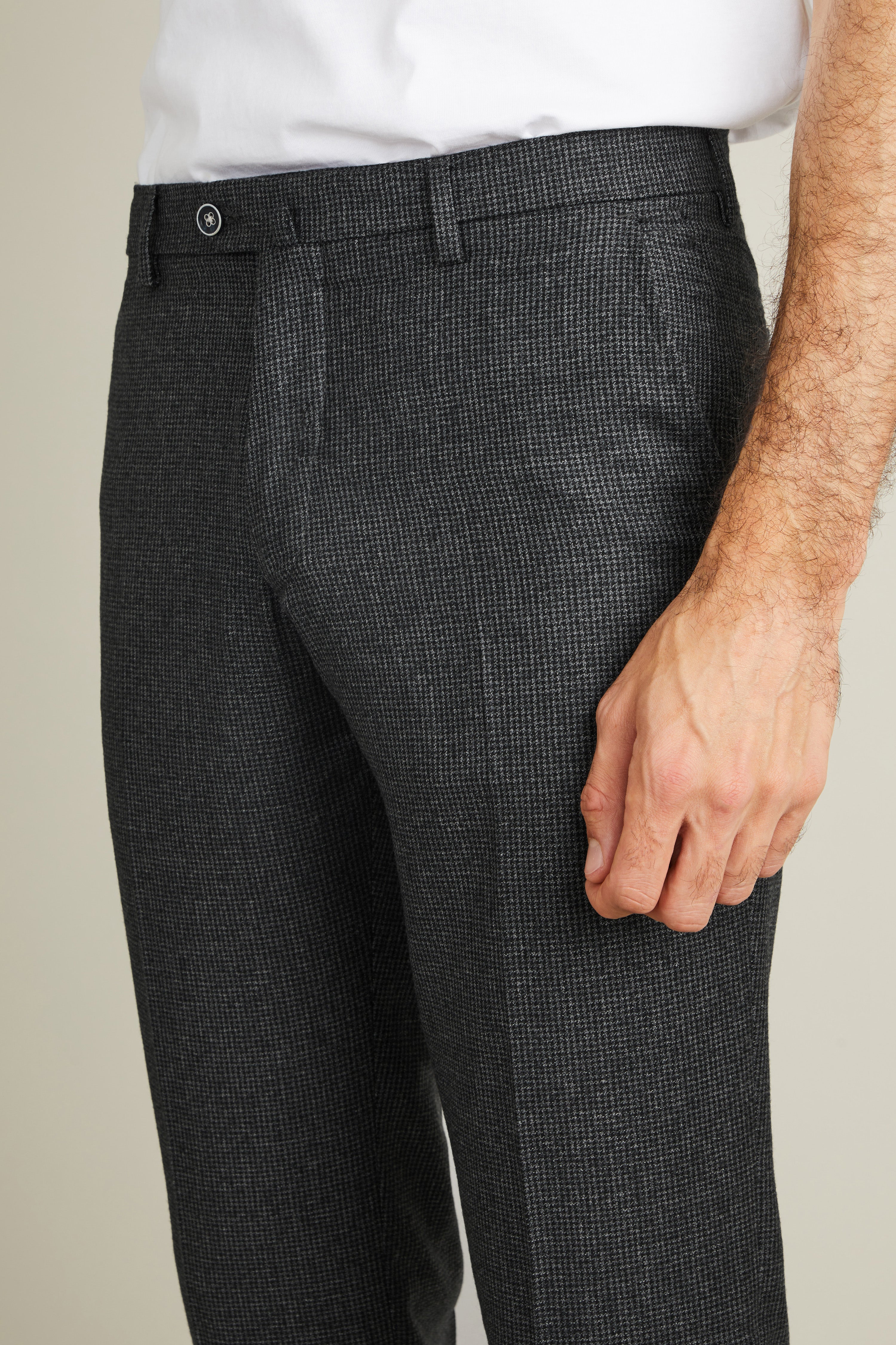 le-pantalon-flanelle-pied-de-puce-gris-pantalon-laine-m-rinos image 2