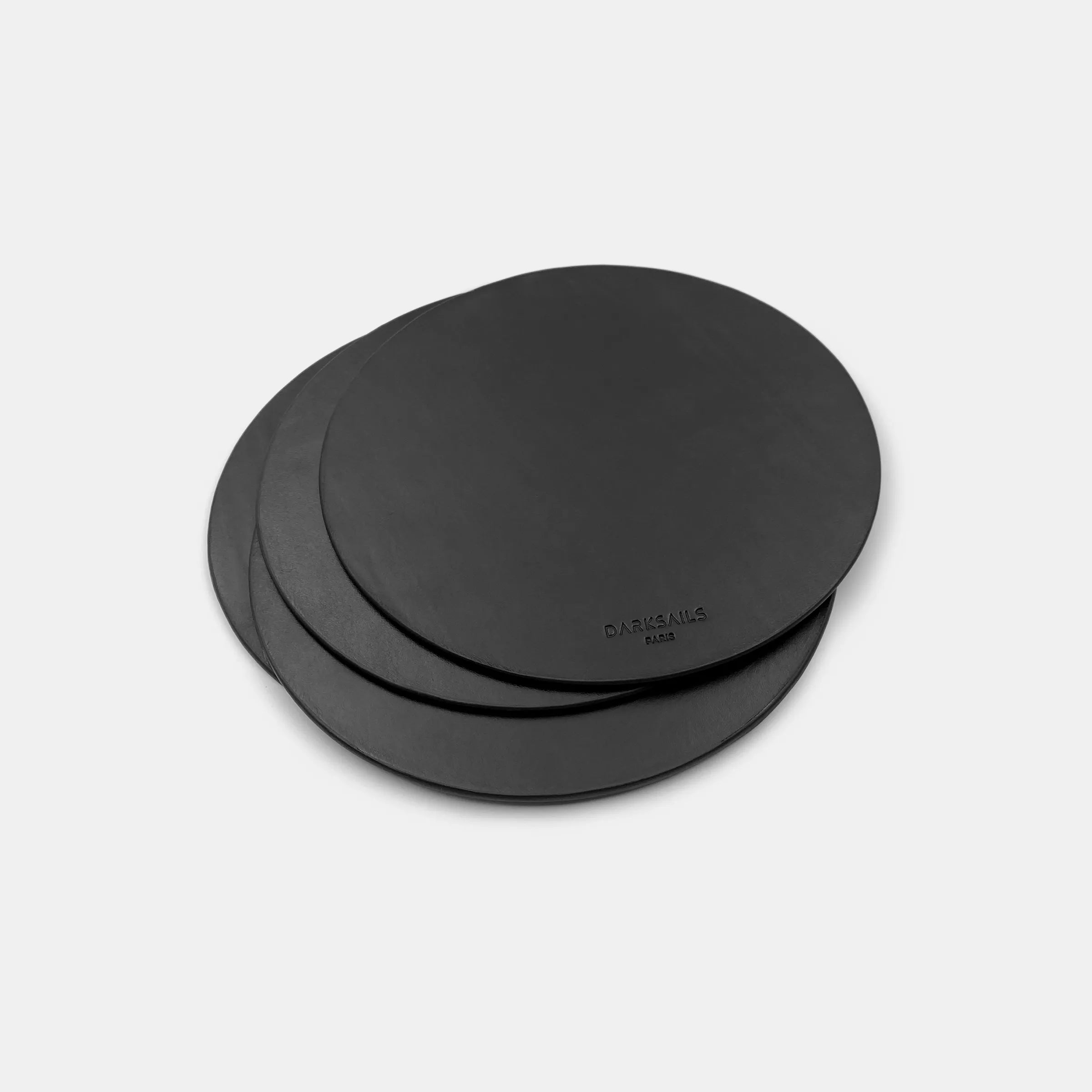 darksails-bureau-tapis-de-souris-rond-cuir-noir-3-mm image 3
