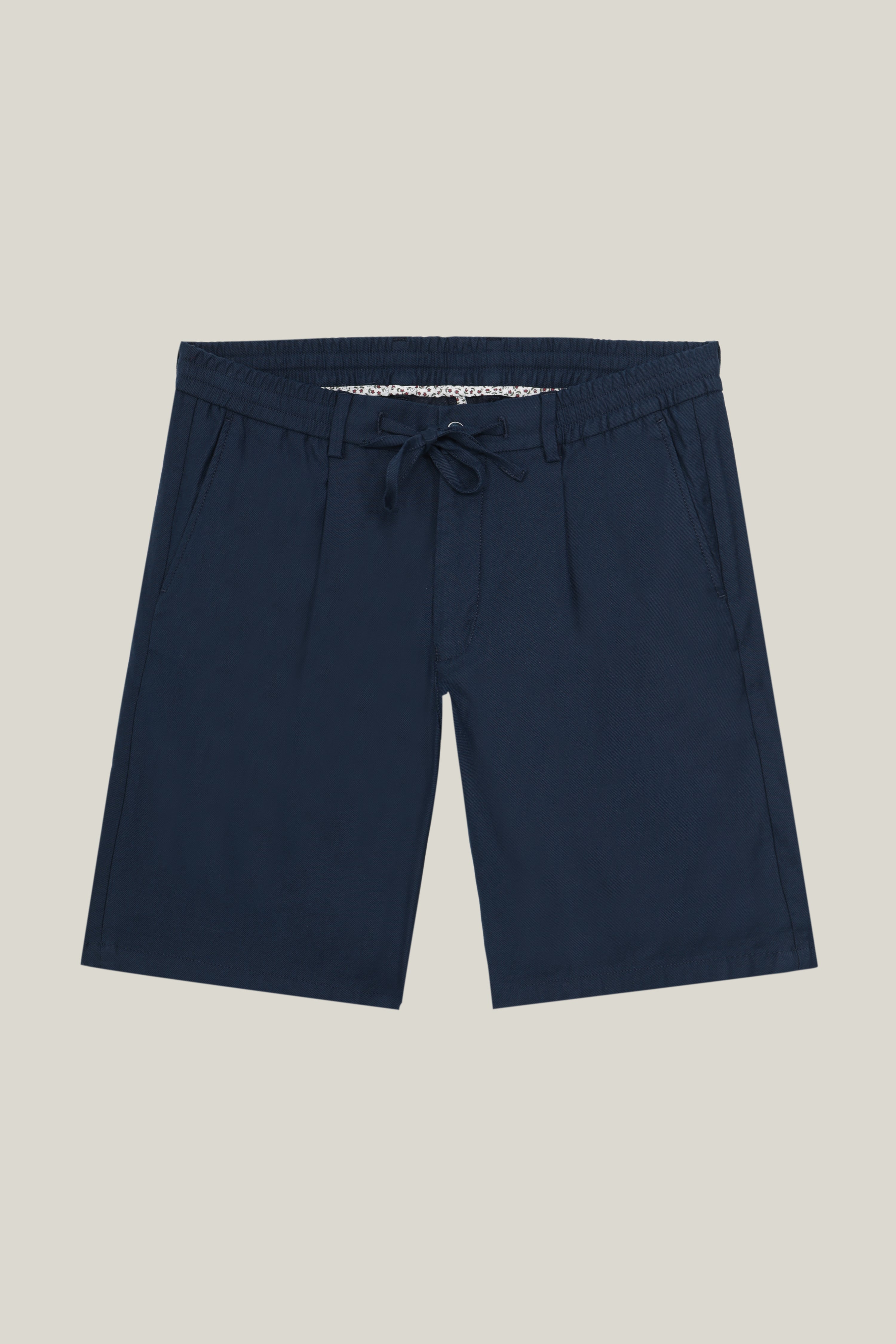 le-pantalon-bermudas-homme-bermuda-coton-lin-bleu-marine image 6