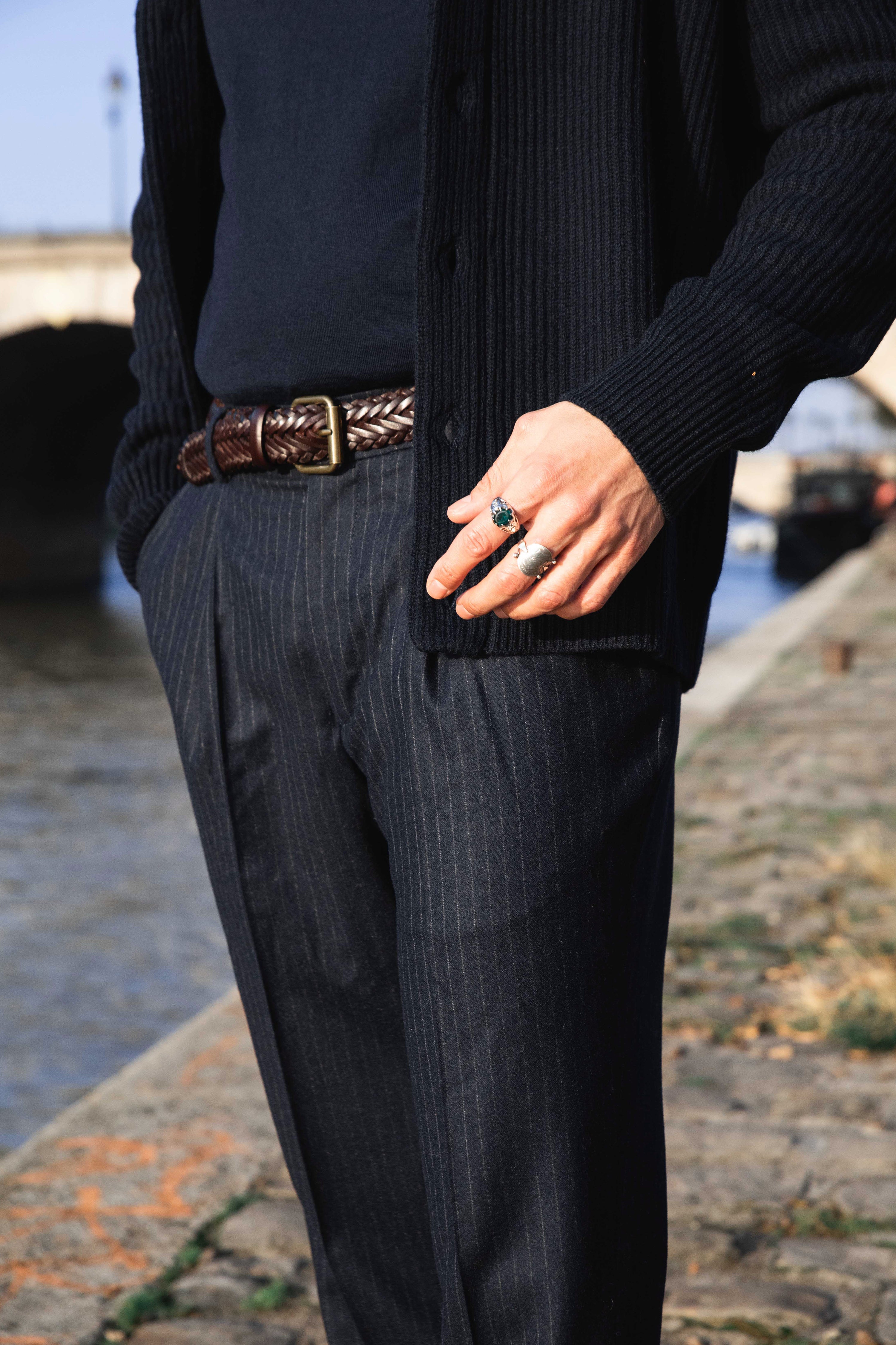 le-pantalon-jogpant-flanelle-pantalon-laine-marine image 6