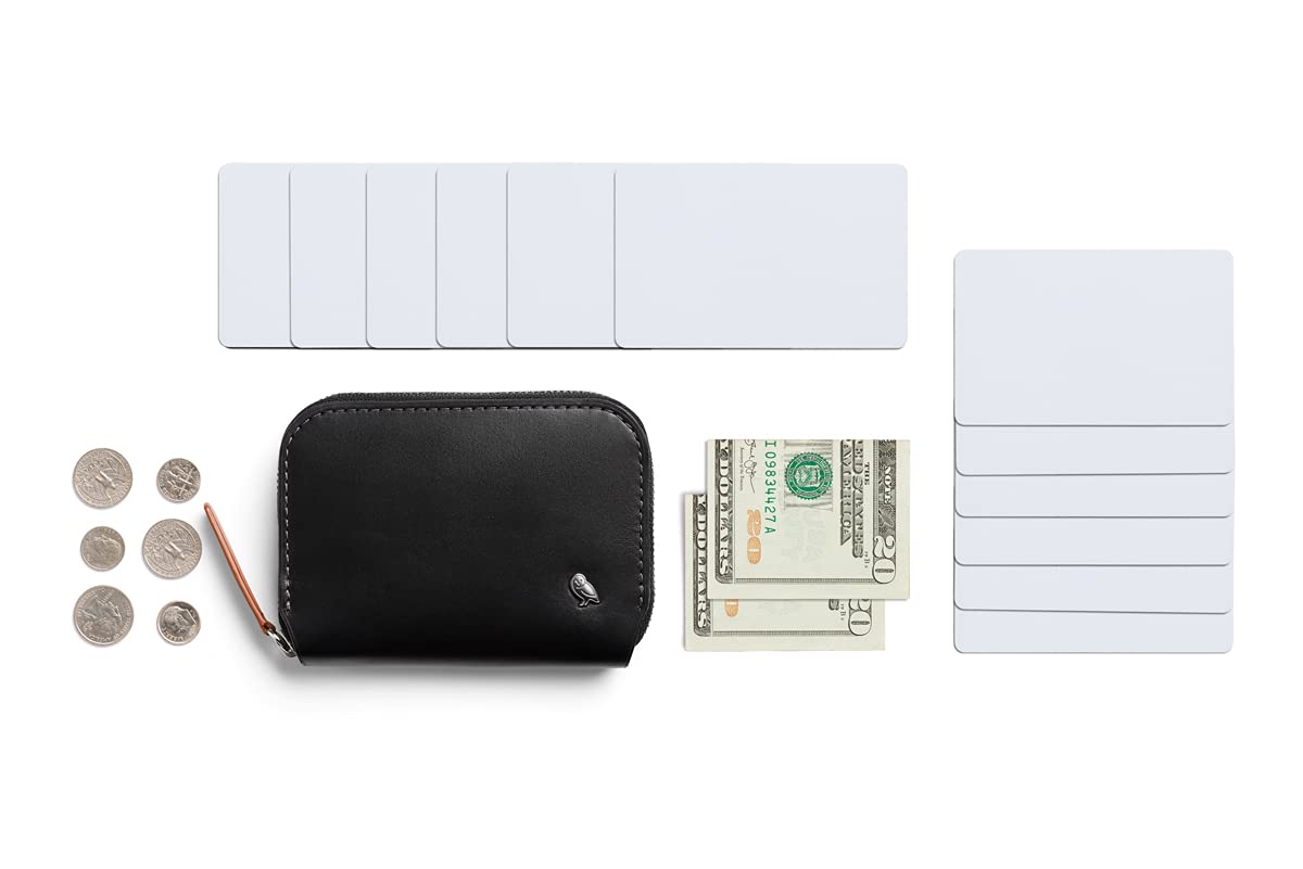 bellroy-folio-mini-portefeuille-cuir-noir-12-cartes-zipp image 6