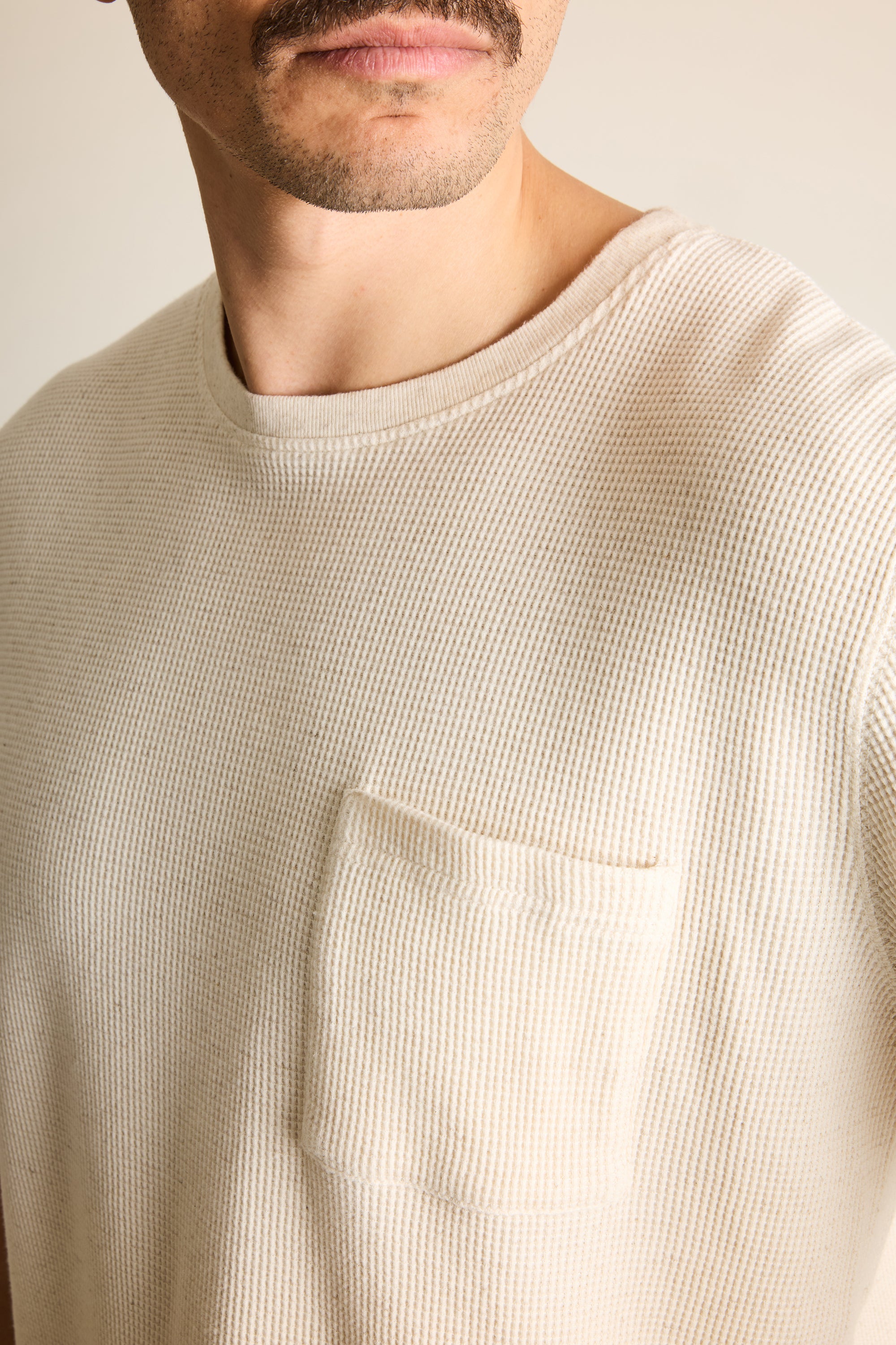 le-pantalon-tee-shirt-waffle-cru-t-shirt-coton-chanvre image 2