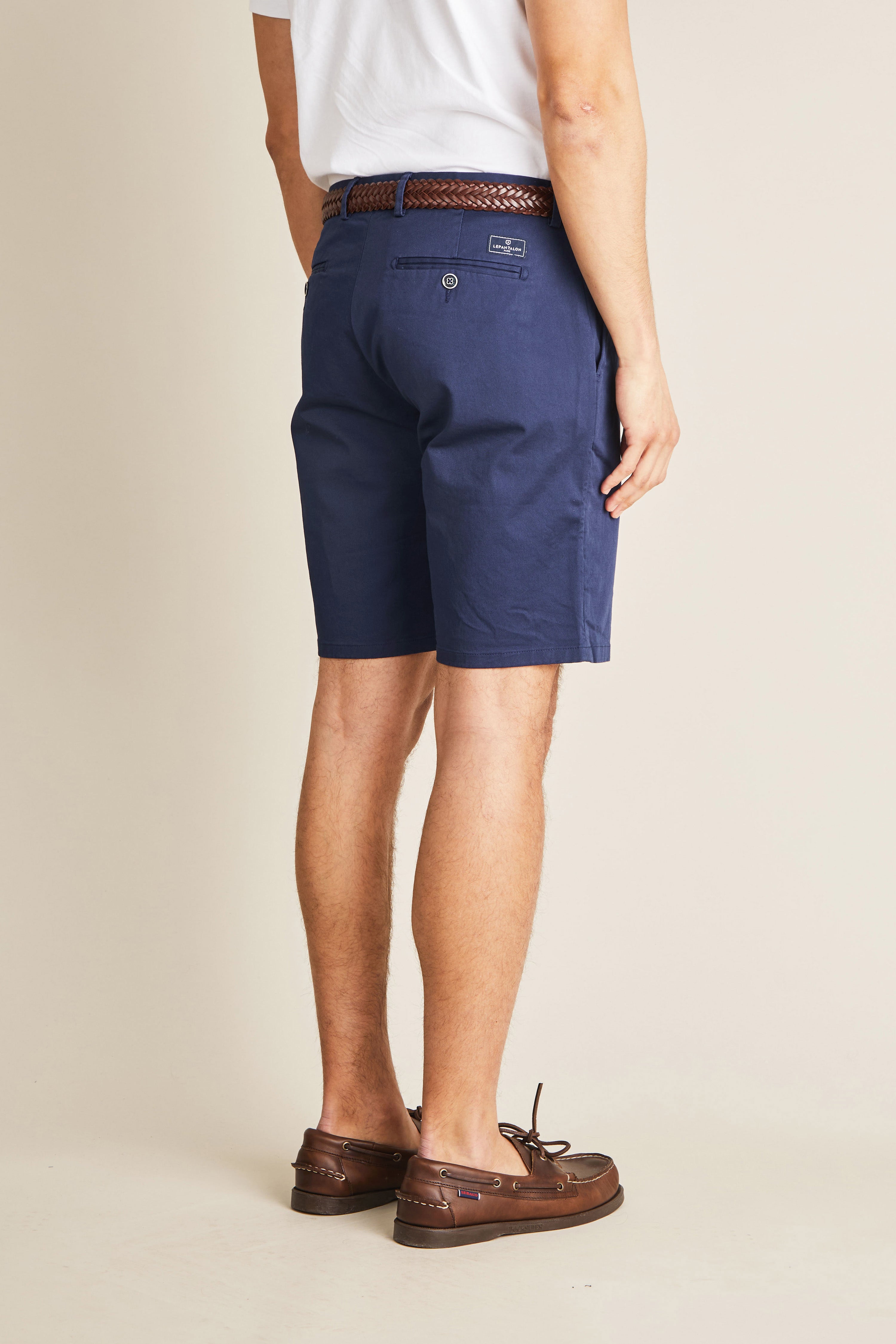 le-pantalon-bermudas-homme-bermuda-bleu-roi-short-coton image 4