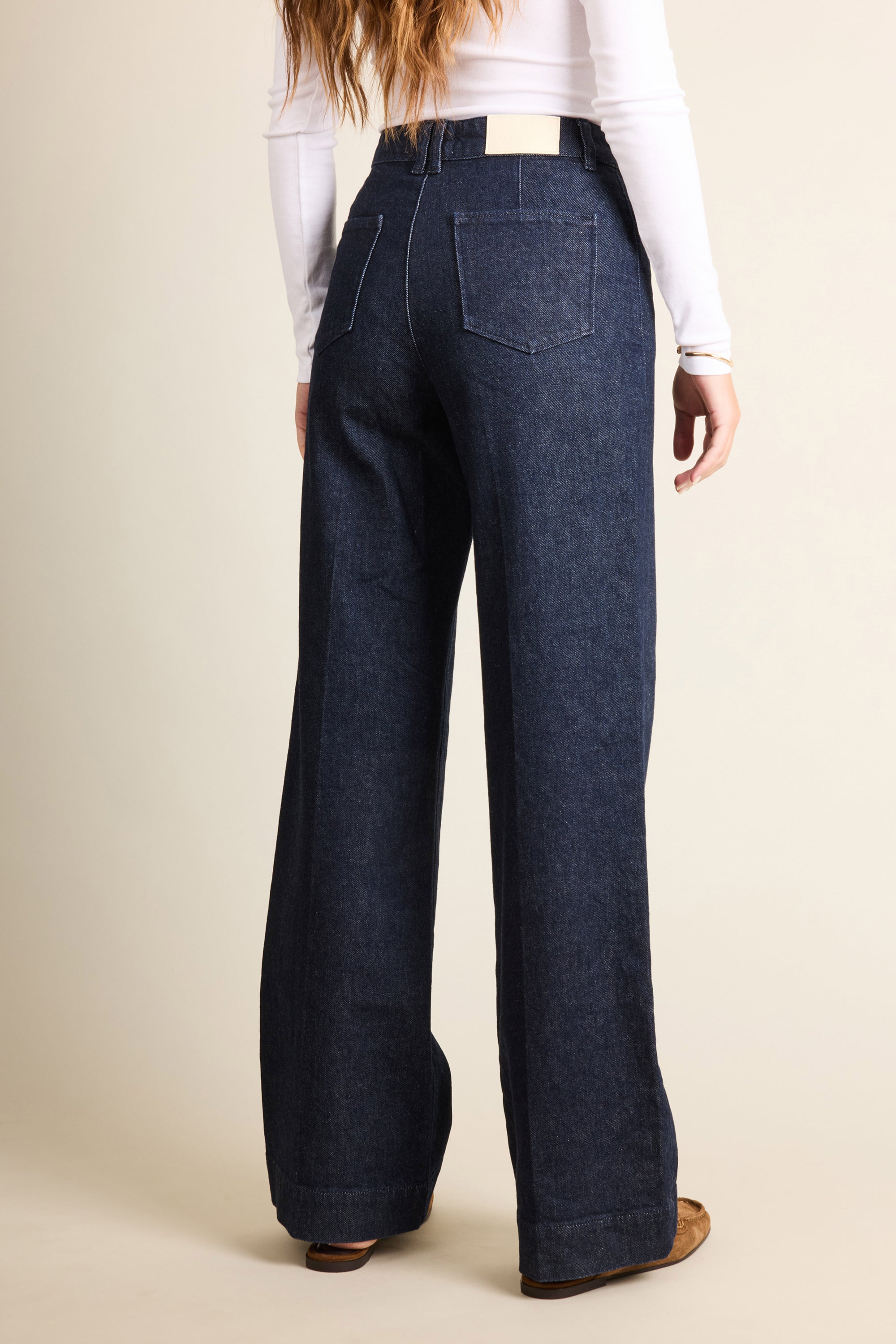 le-pantalon-jeans-femme-jean-wideleg-brut-taille-haute-coton image 7