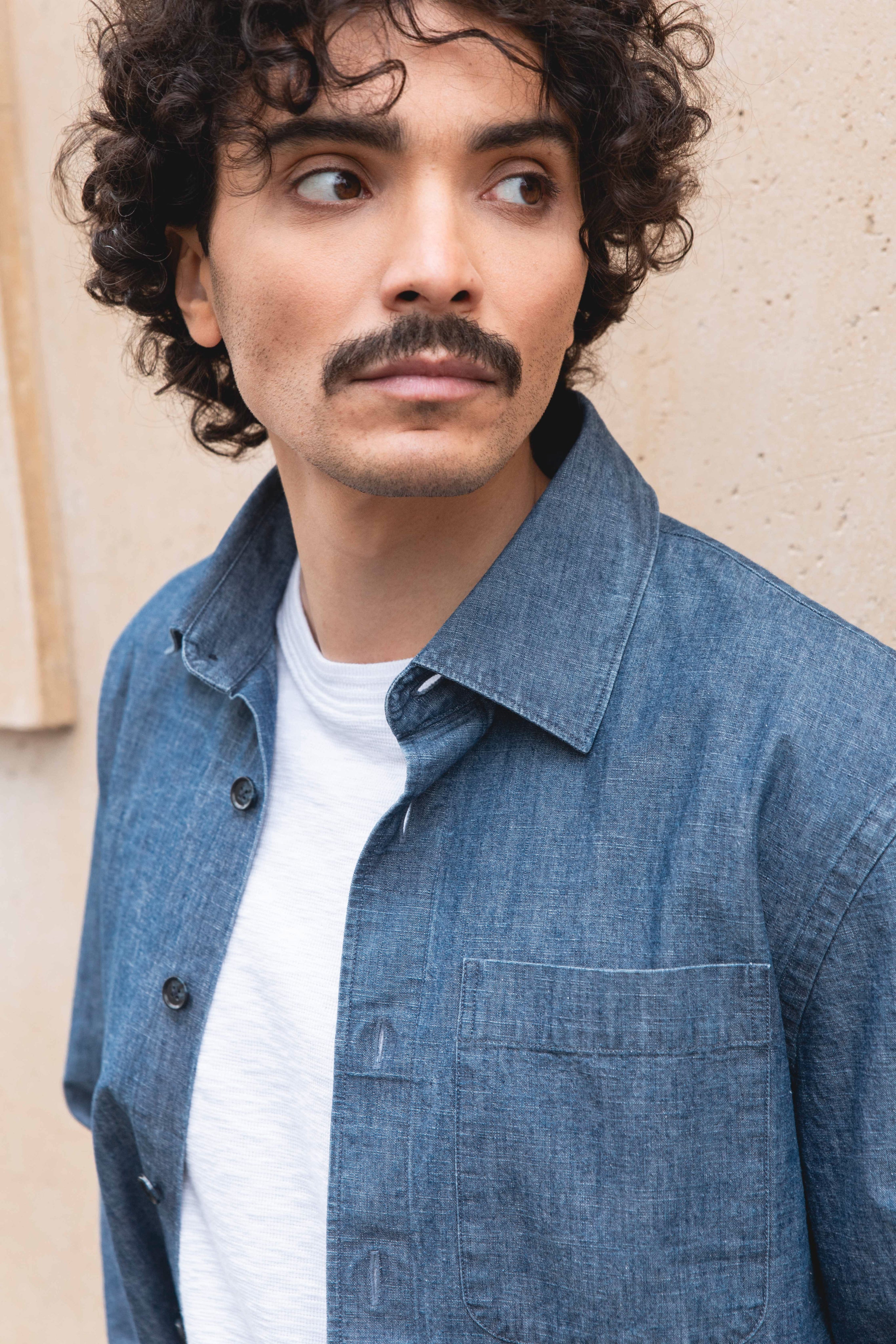 le-pantalon-overshirts-homme-surchemise-chambray-bleu-coton image 8