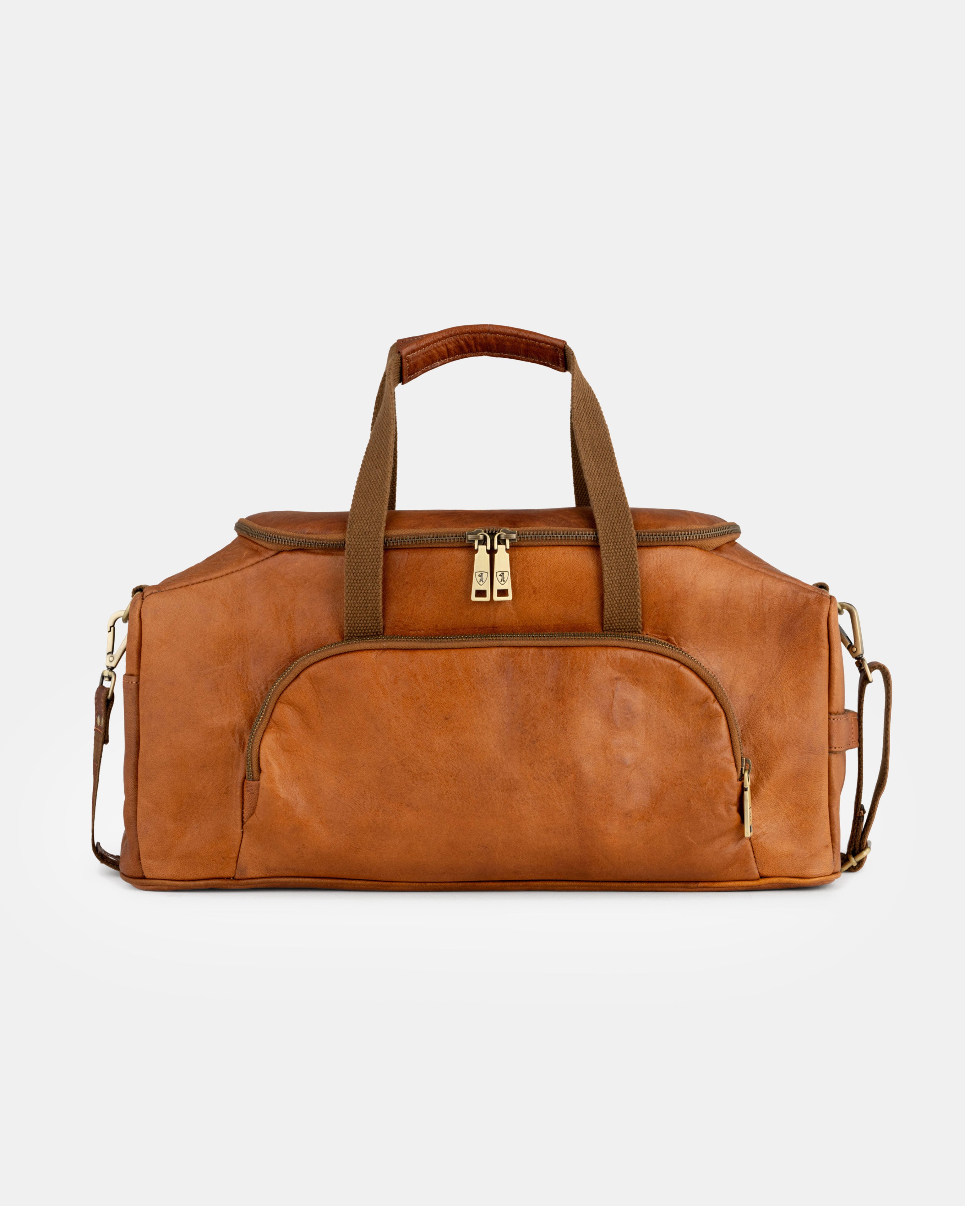 berliner-bags-denver-m-sac-voyage-marron-vintage-cuir image 1