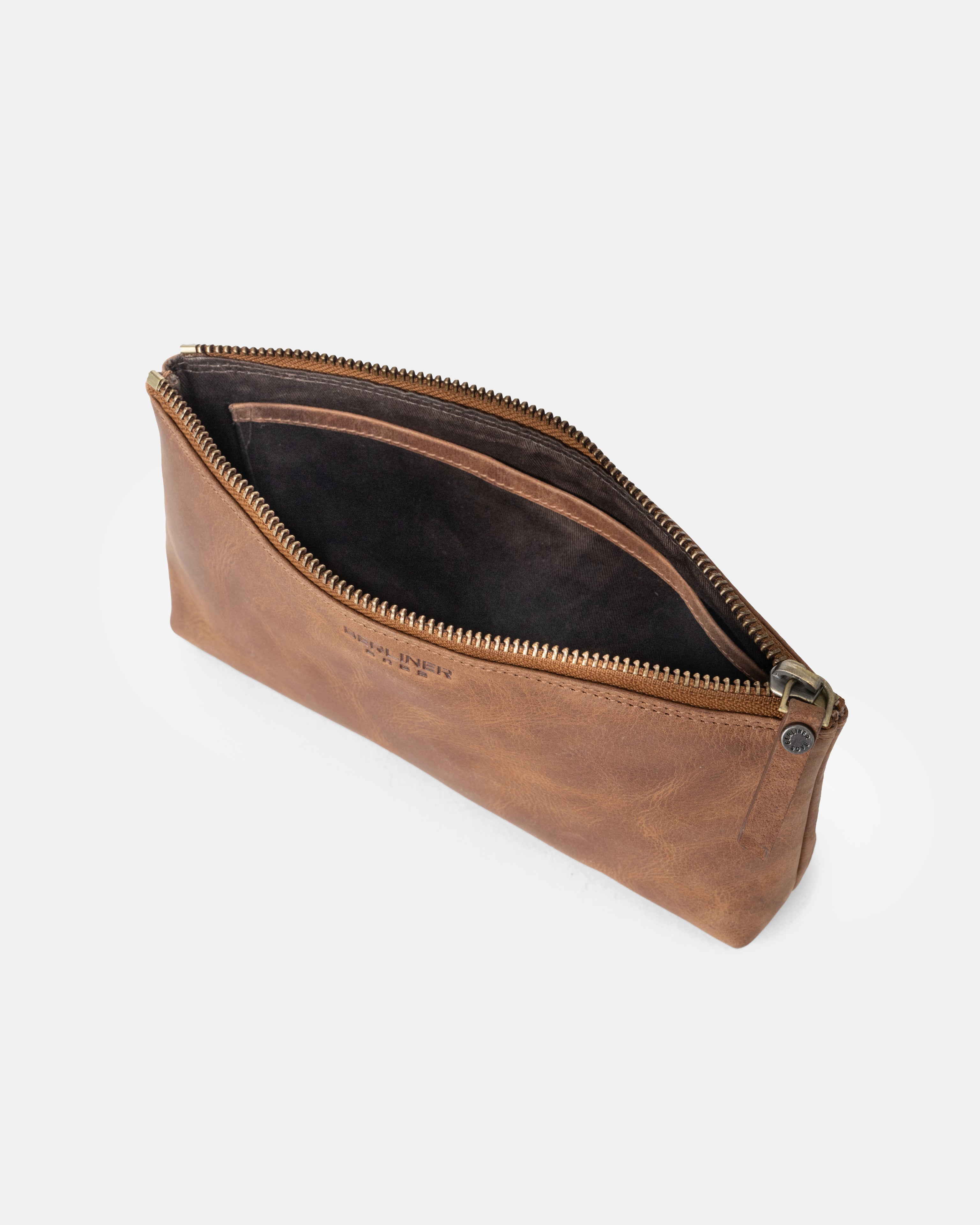 berliner-bags-anna-s-trousse-cuir-camel-coton image 4