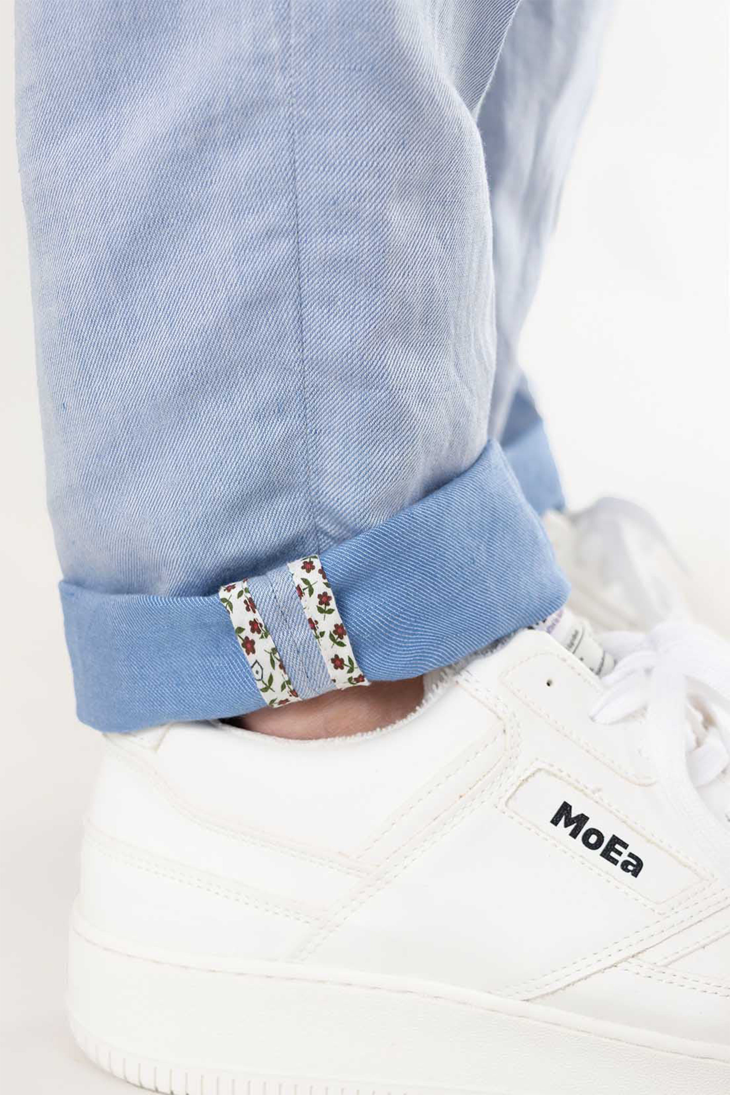 le-pantalon-pantalons-pinces-pantalon-l-ger-bleu-ciel-lin image 8