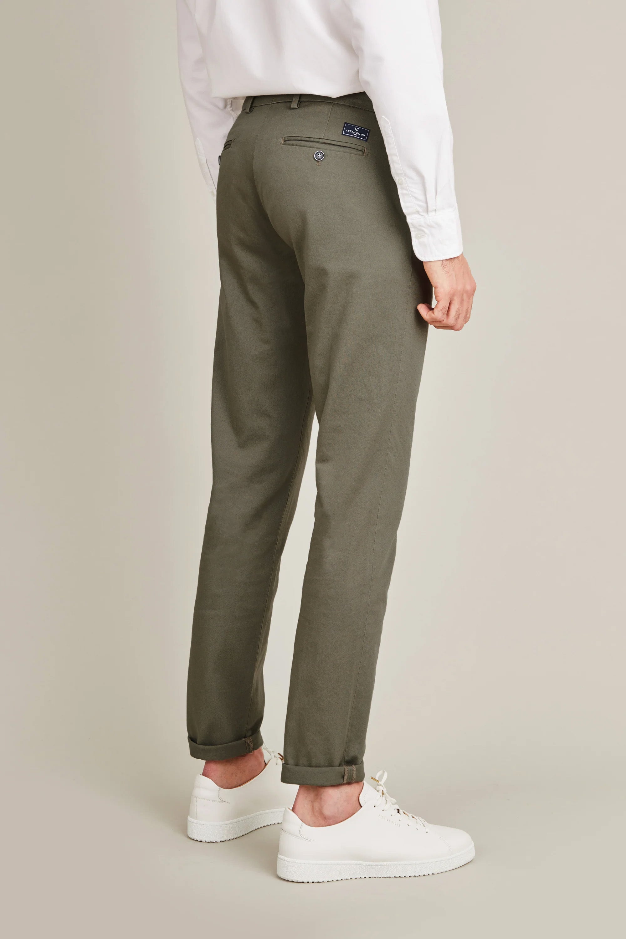 le-pantalon-chinos-fm-lpc-3-chino-kaki-coton-stretch image 4