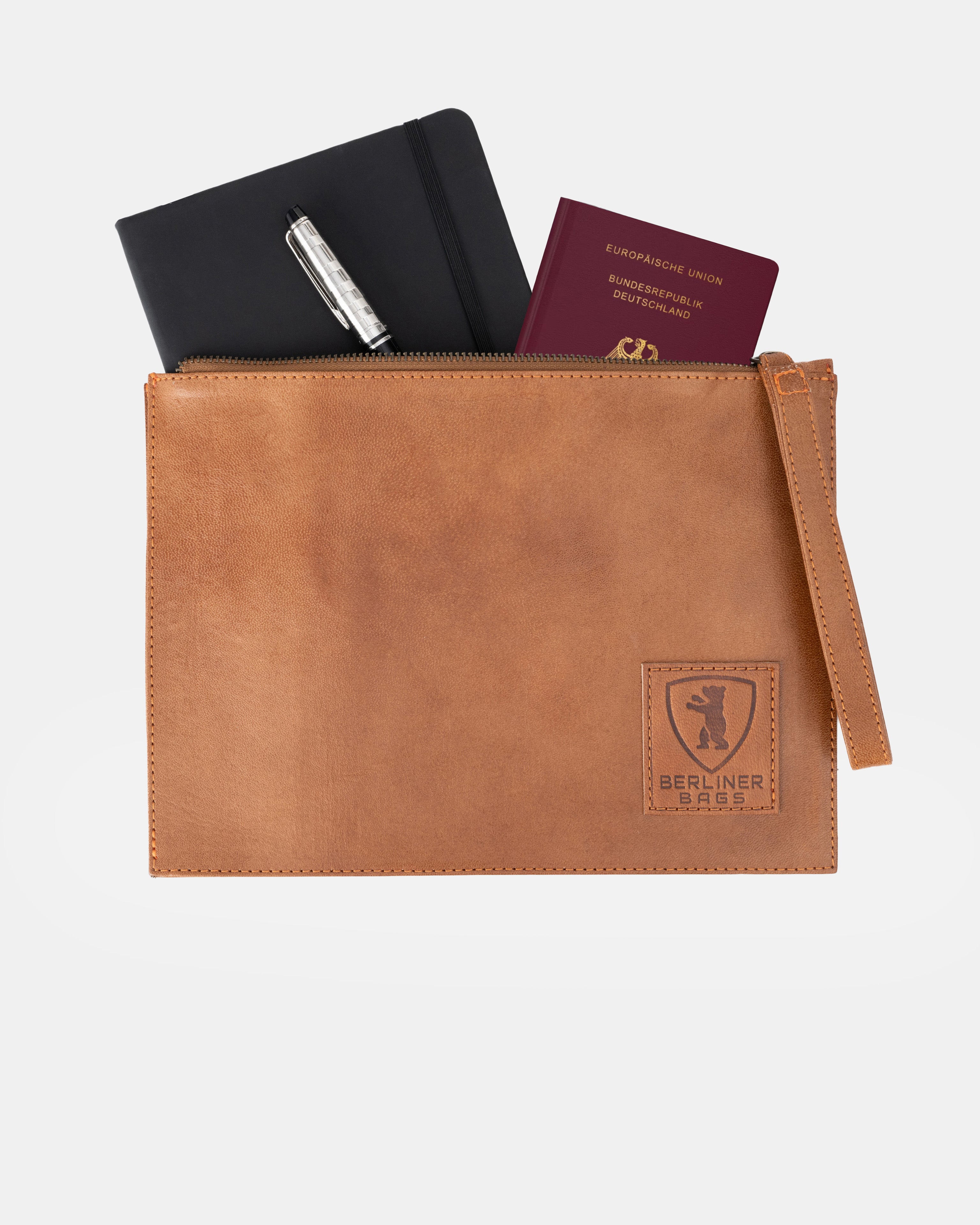 berliner-bags-dirk-pochette-documents-marron-vintage-cuir image 3