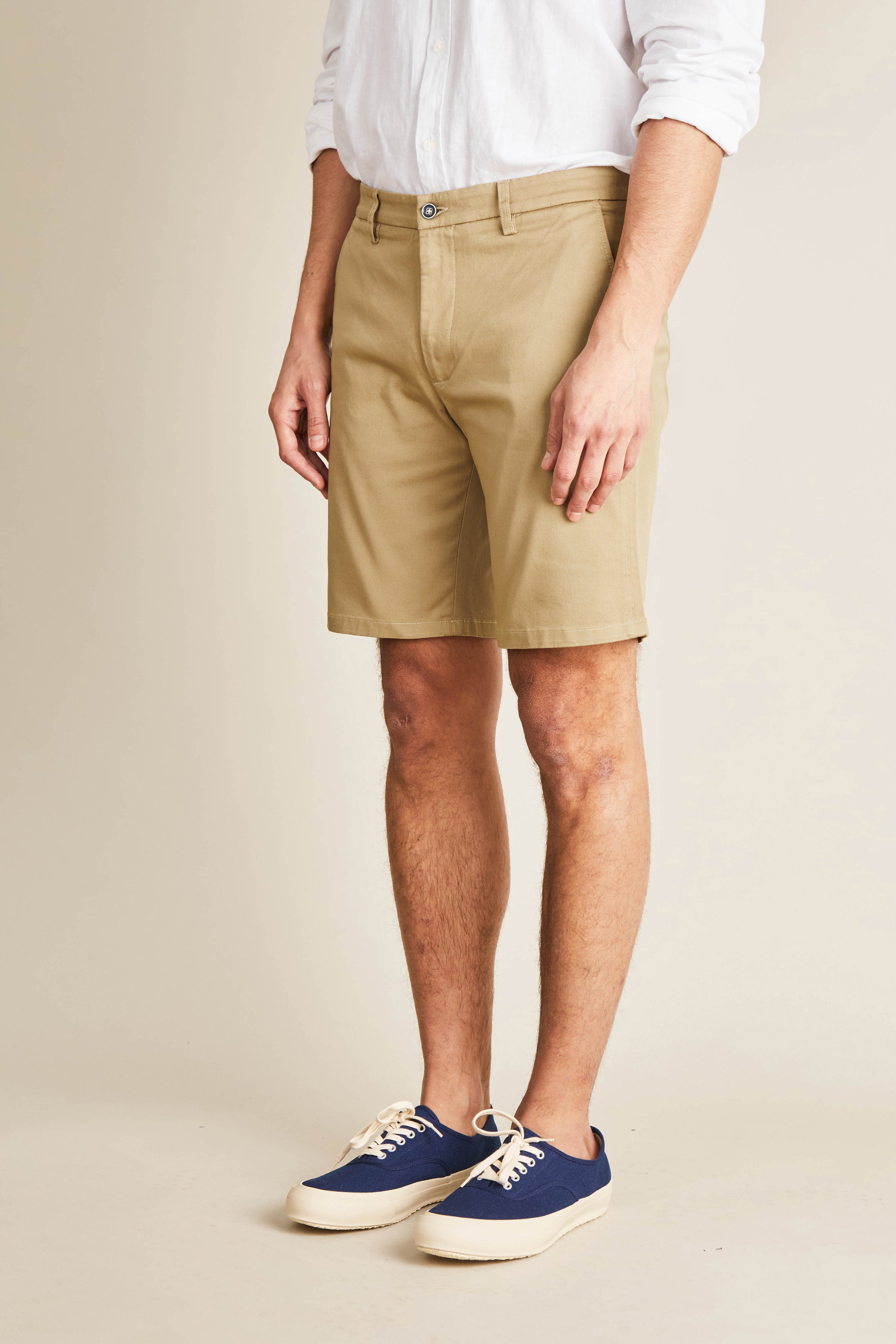 le-pantalon-bermudas-homme-bermuda-beige-coton-semi-slim image 5