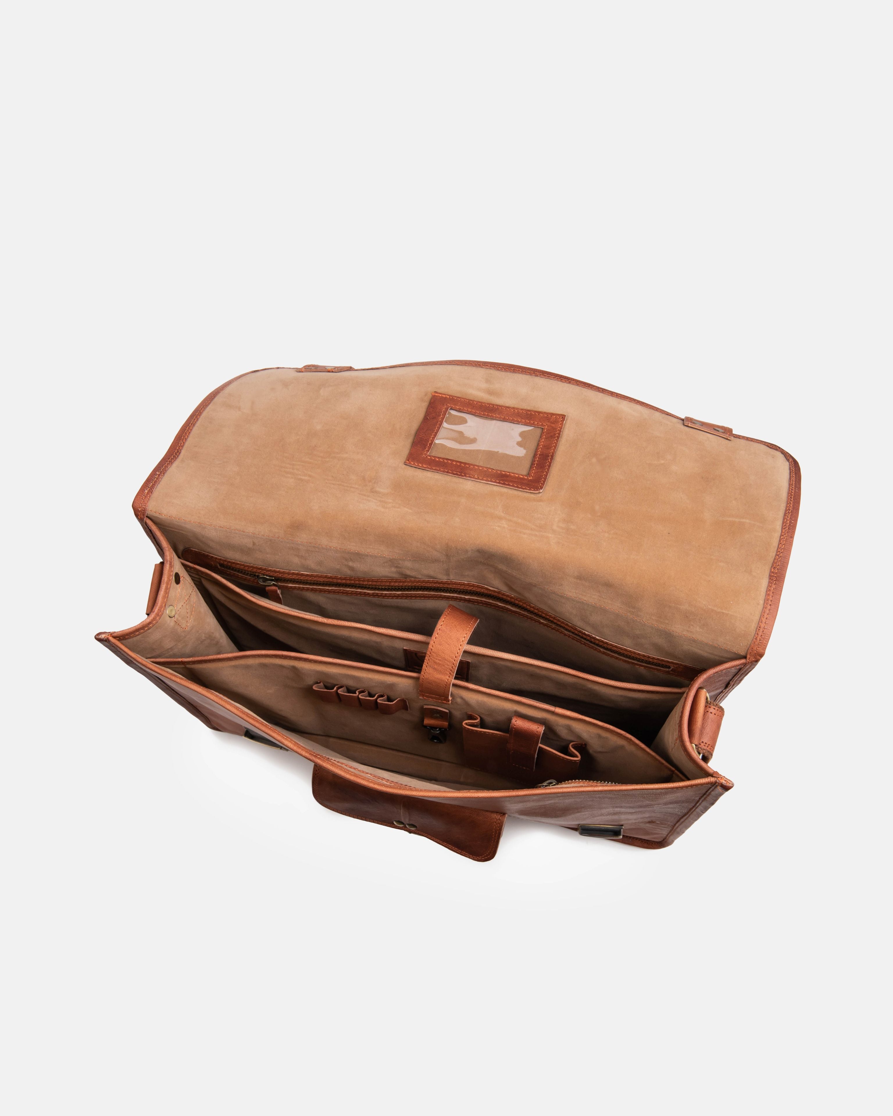 berliner-bags-berlin-sac-messenger-m-marron-vintage-cuir image 4