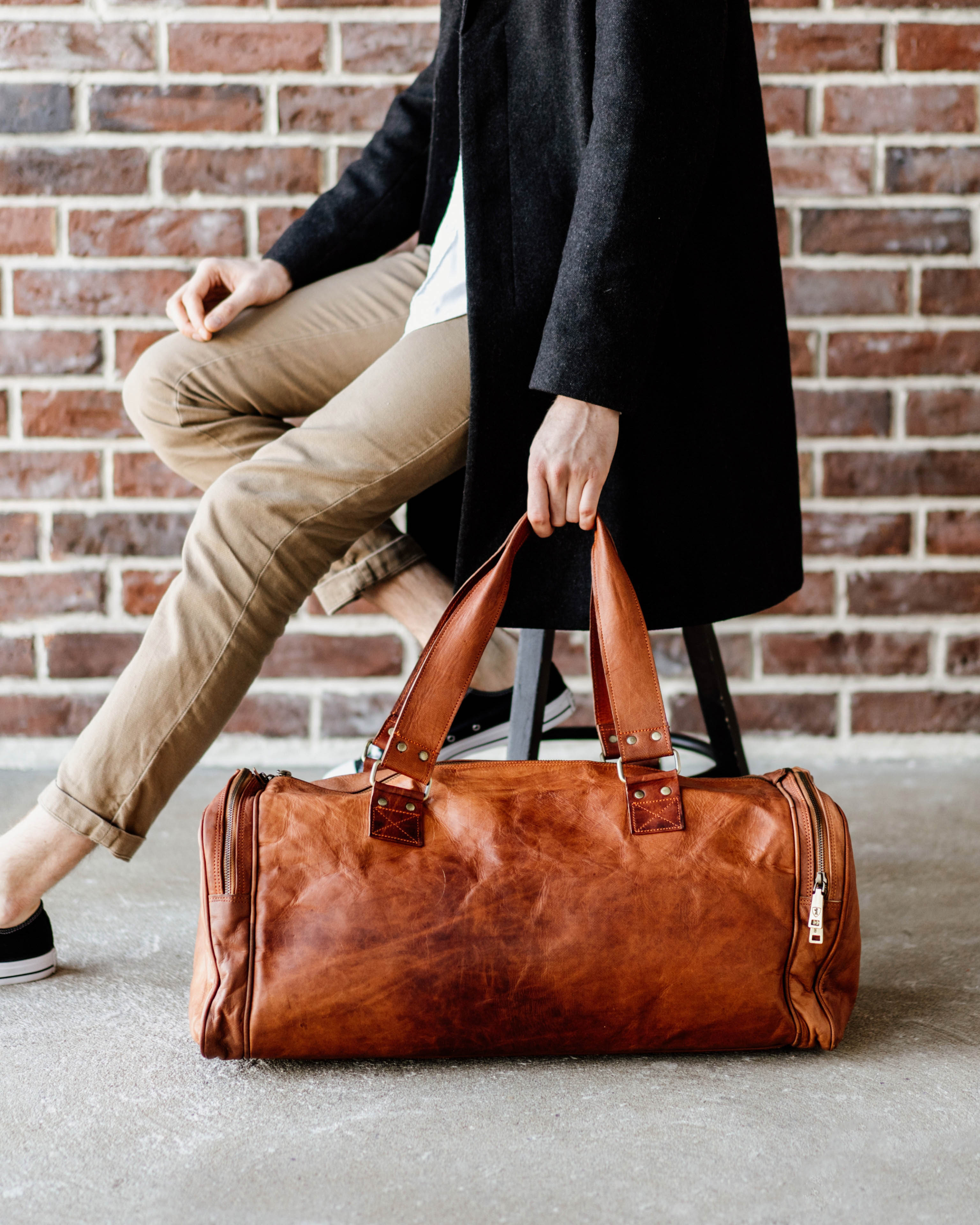 berliner-bags-bergen-sac-voyage-cuir-vintage-brown image 7