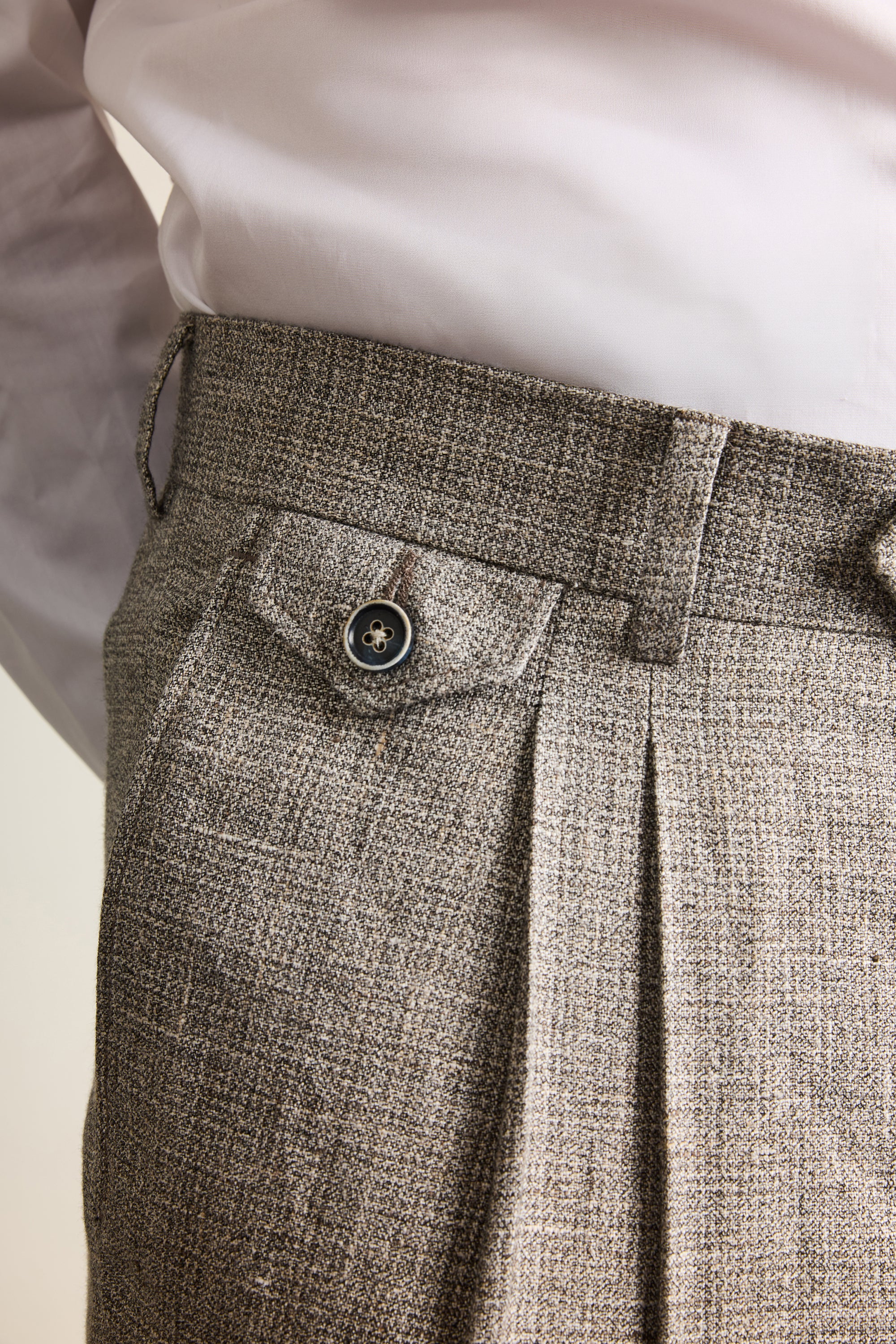 le-pantalon-double-pinces-pied-de-puce-pantalon-lin-t image 3